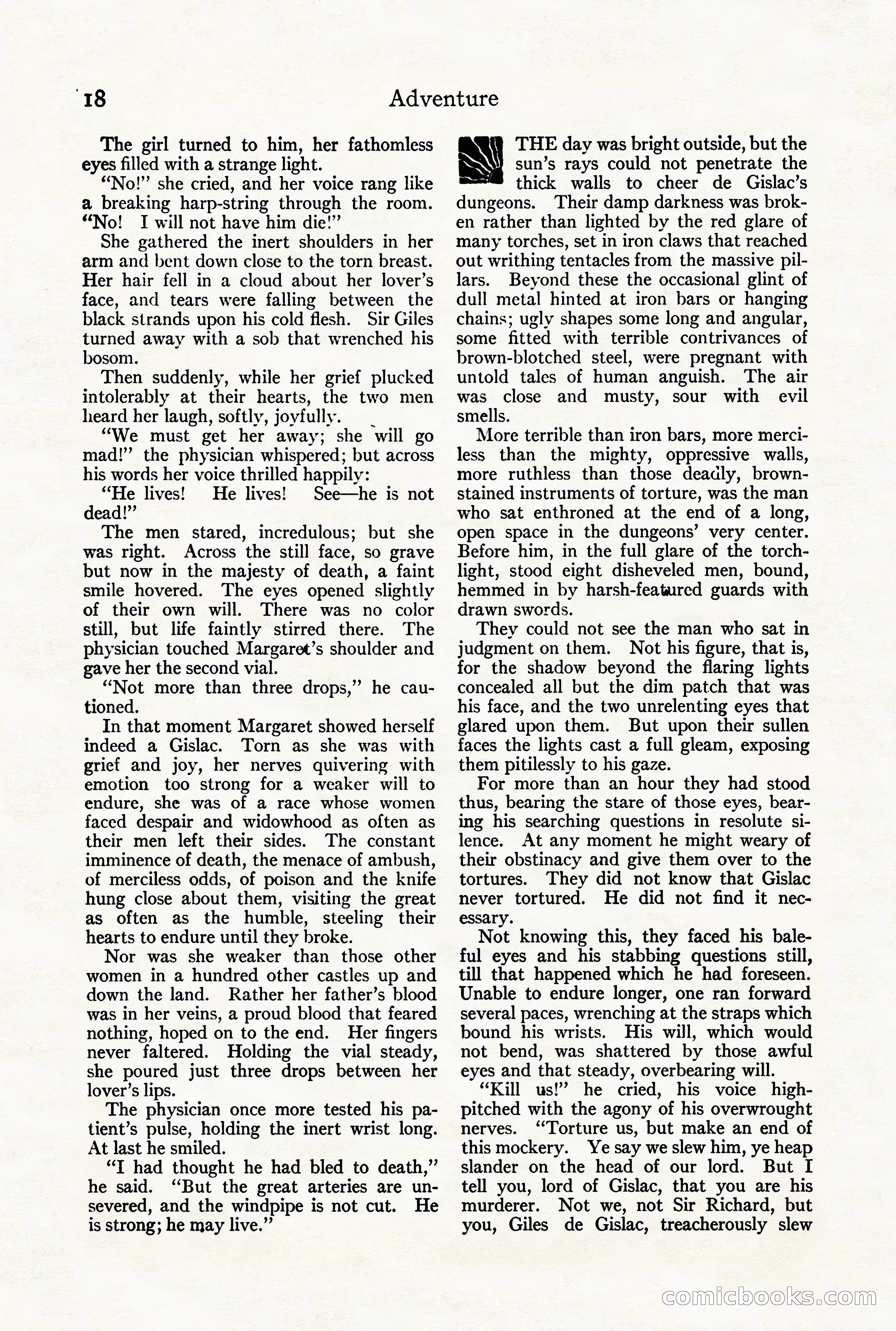 Adventure Magazine Cover, August 18, 1921 — page 24 of 200