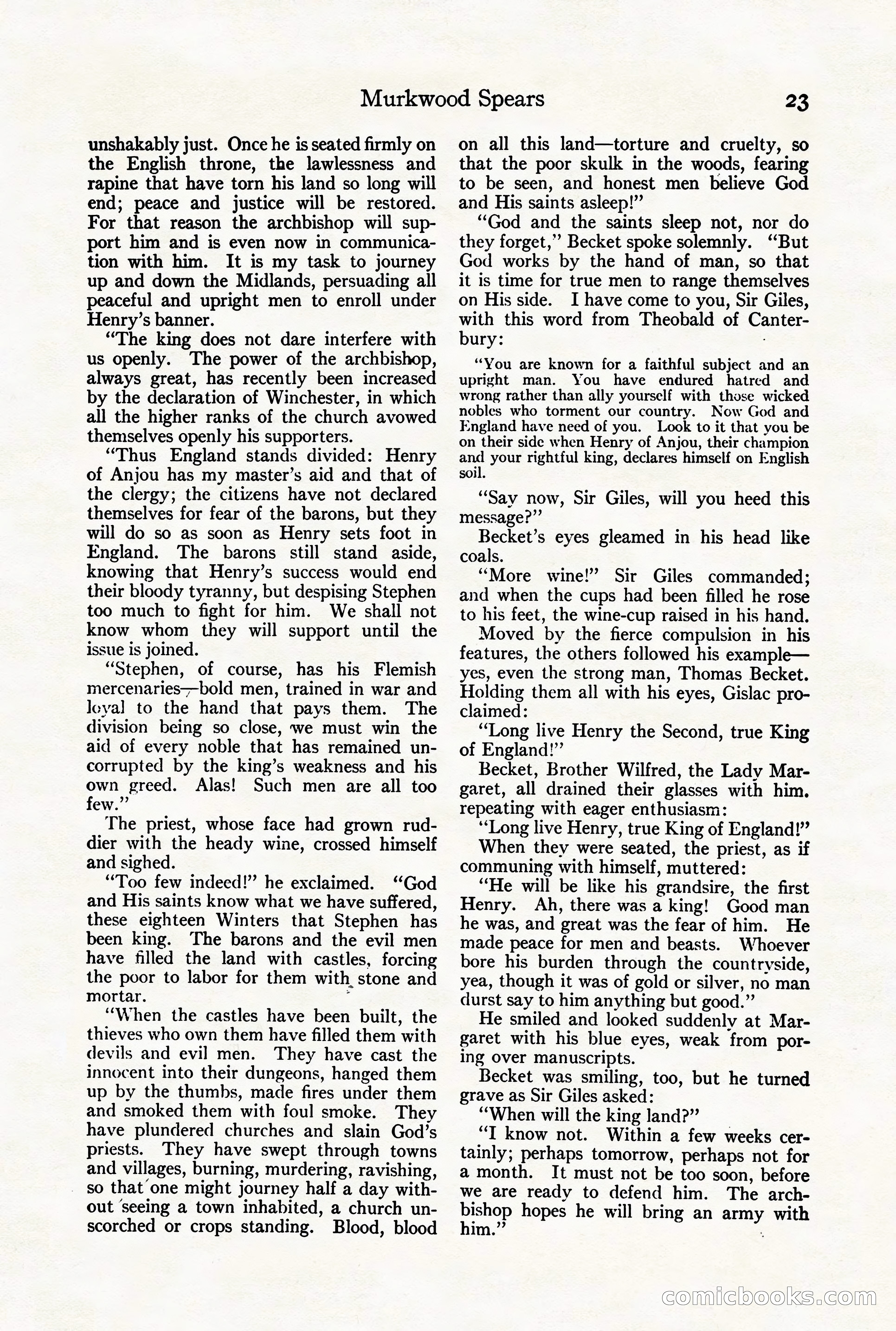 Adventure Magazine Cover, August 18, 1921 — page 29 of 200