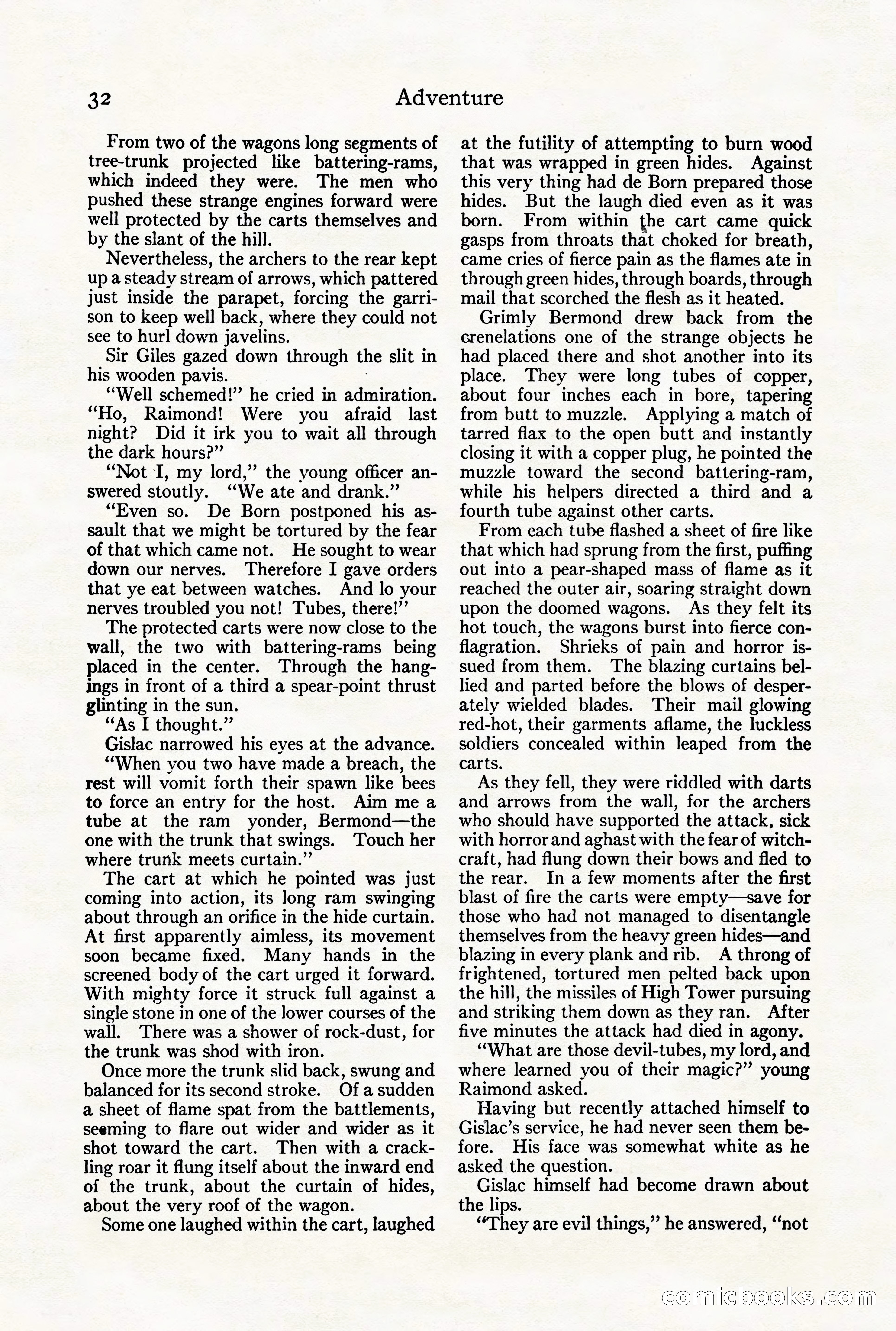 Adventure Magazine Cover, August 18, 1921 — page 38 of 200