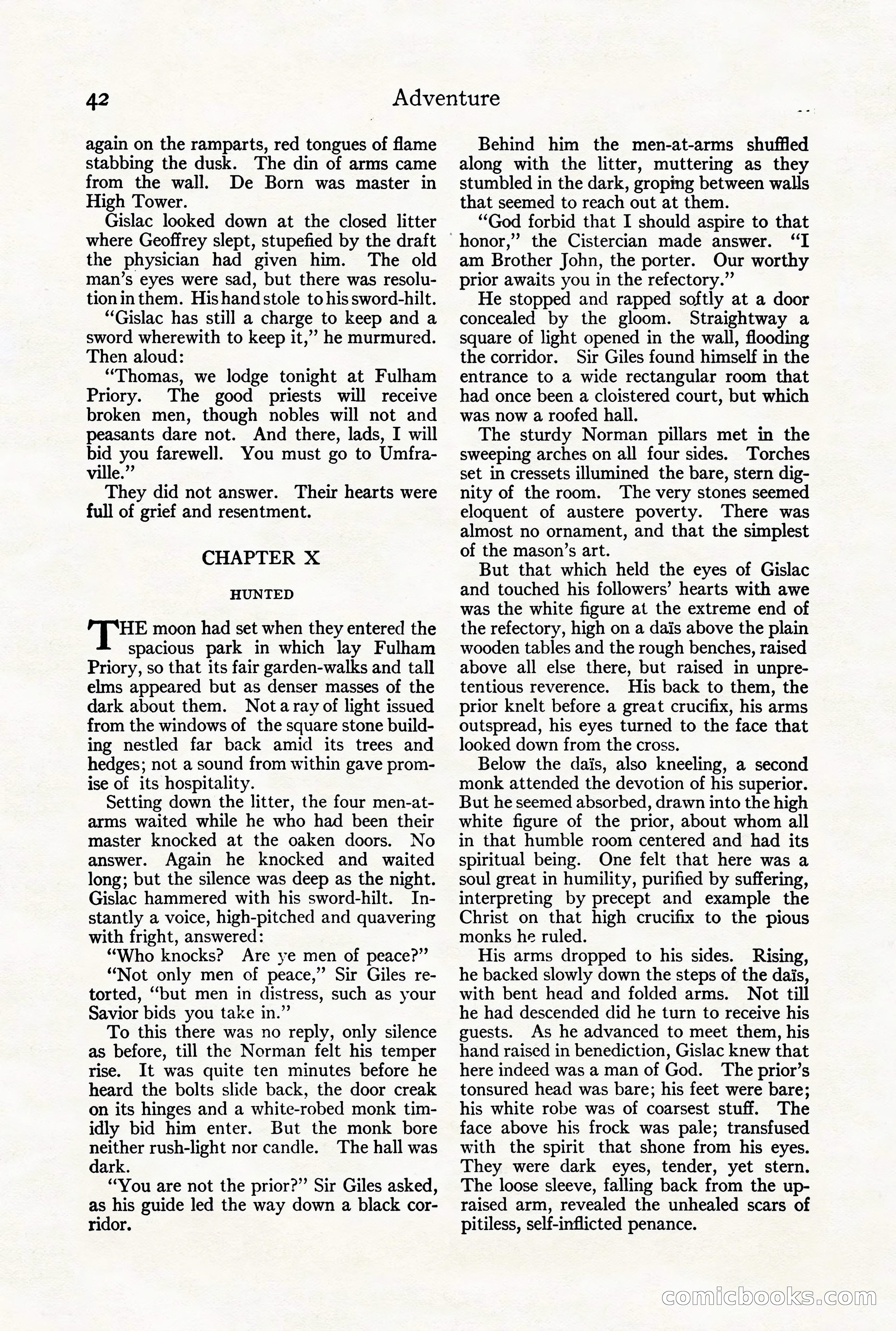 Adventure Magazine Cover, August 18, 1921 — page 48 of 200