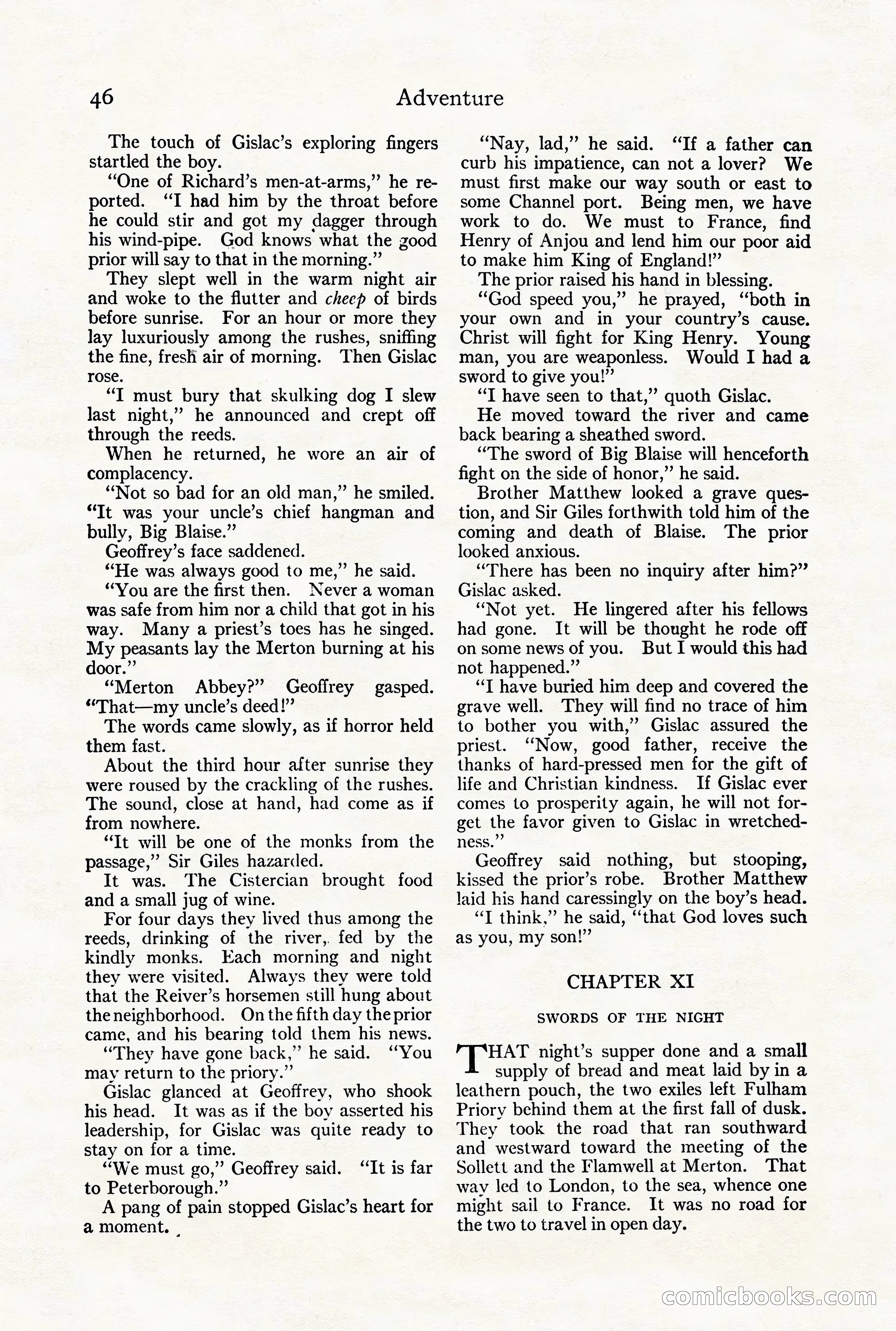 Adventure Magazine Cover, August 18, 1921 — page 52 of 200