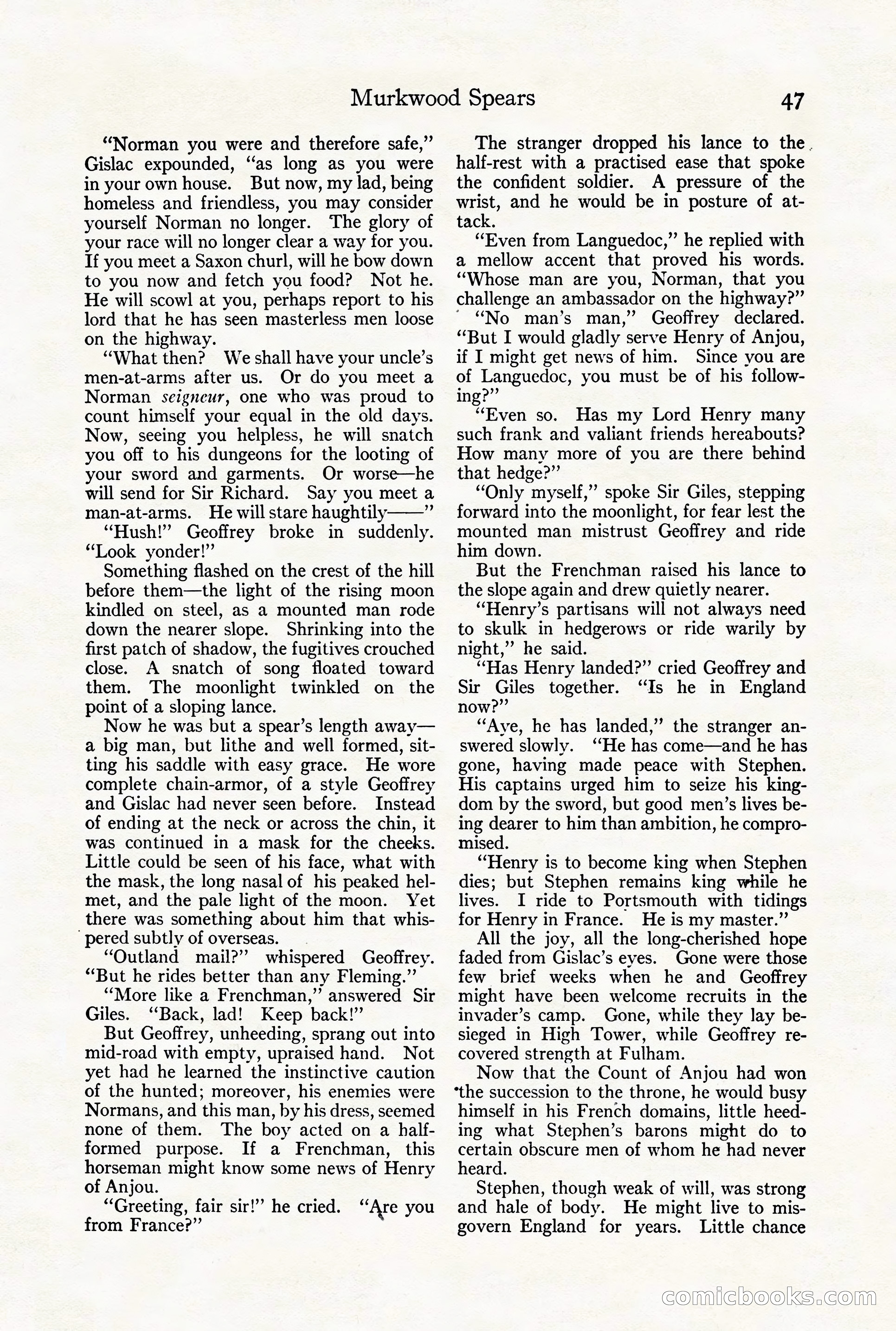 Adventure Magazine Cover, August 18, 1921 — page 53 of 200