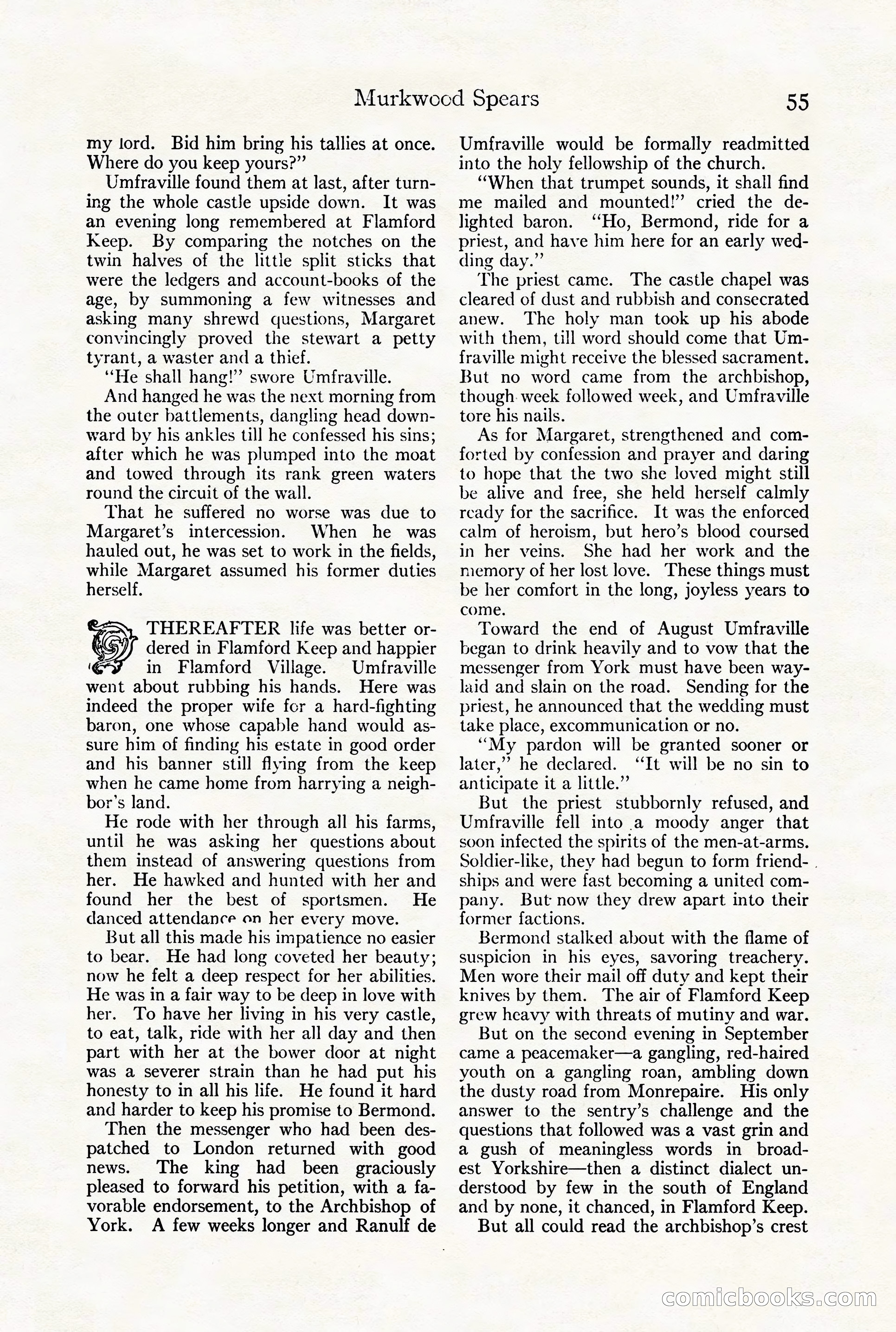 Adventure Magazine Cover, August 18, 1921 — page 61 of 200