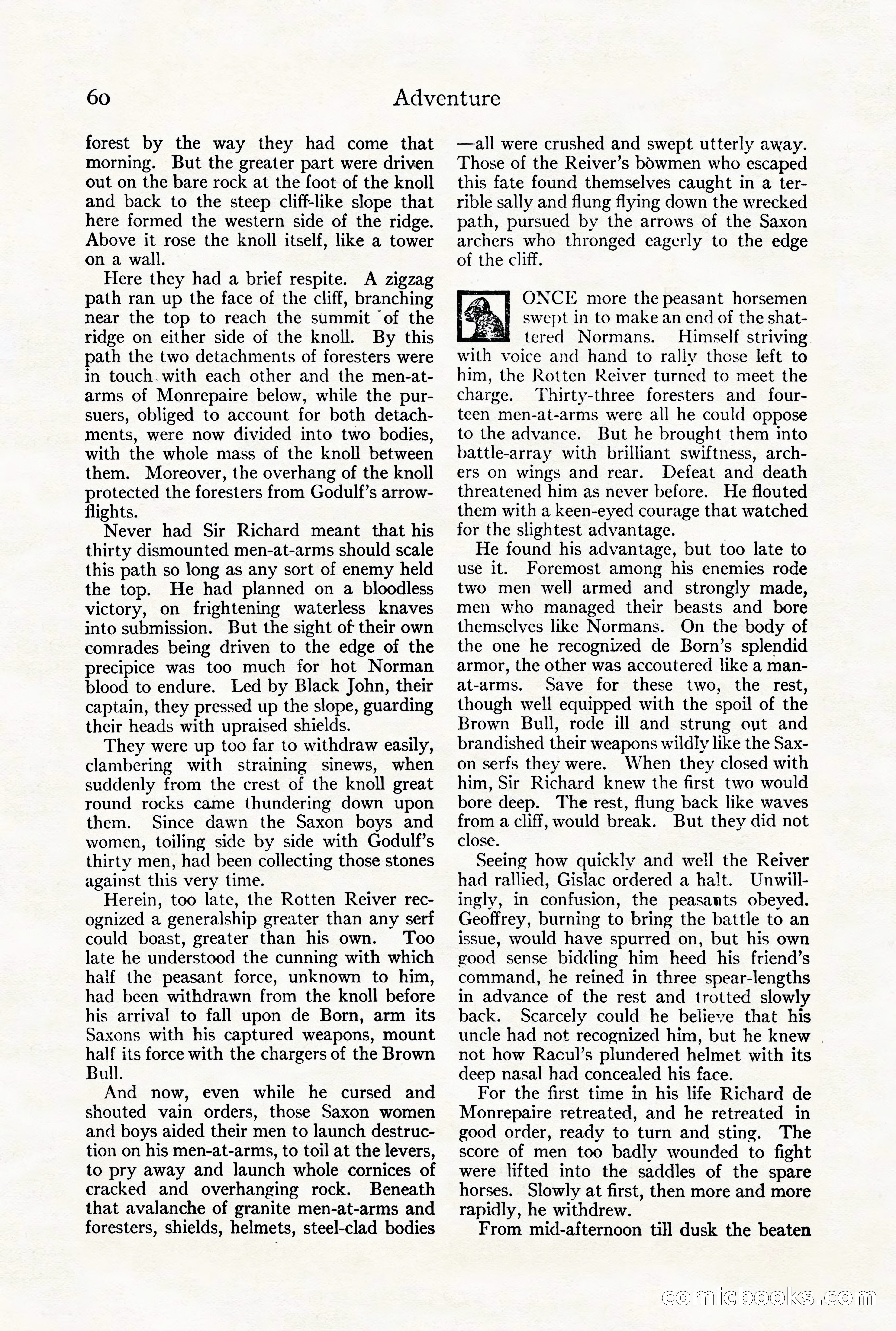 Adventure Magazine Cover, August 18, 1921 — page 66 of 200