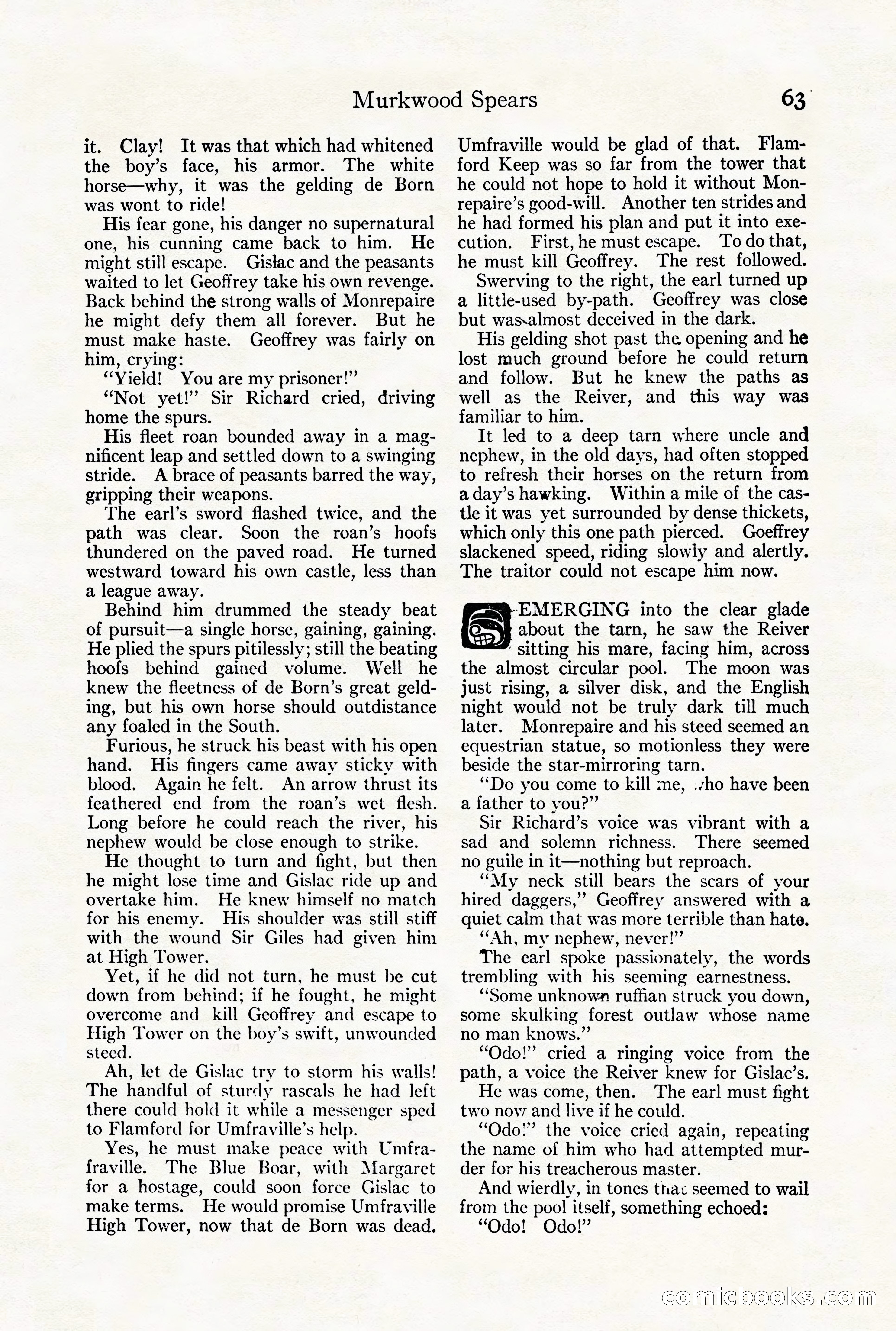 Adventure Magazine Cover, August 18, 1921 — page 69 of 200