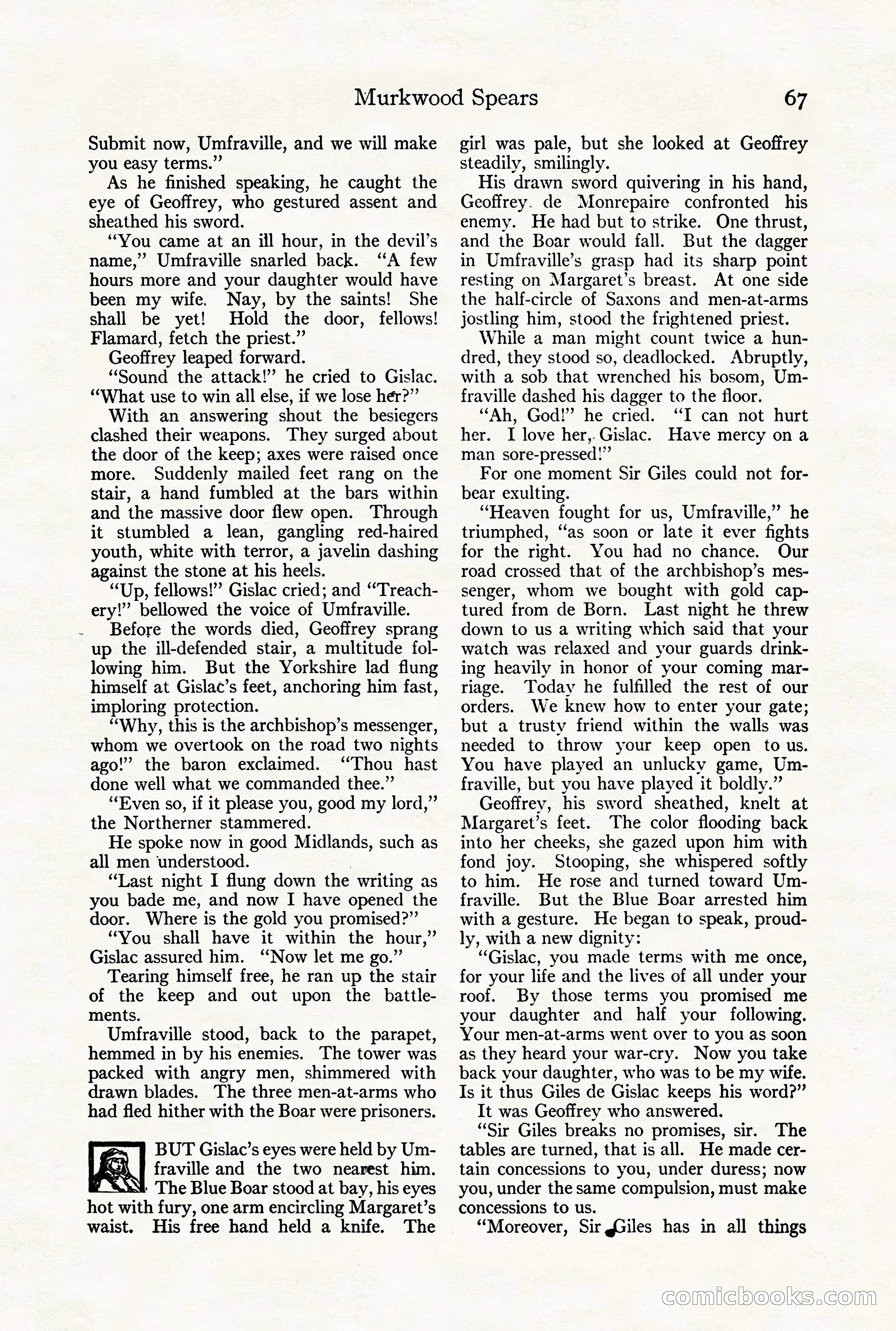 Adventure Magazine Cover, August 18, 1921 — page 73 of 200