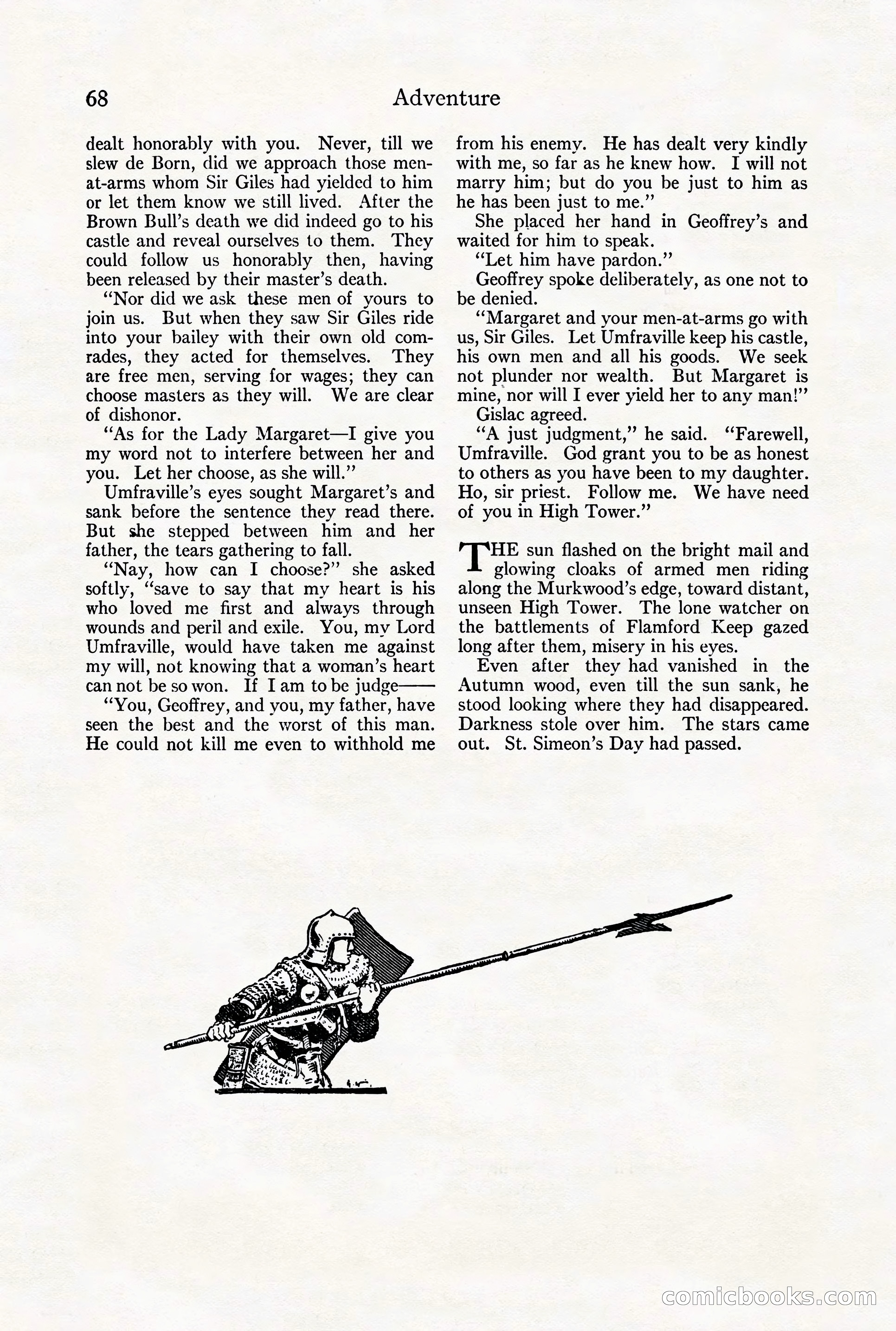 Adventure Magazine Cover, August 18, 1921 — page 74 of 200