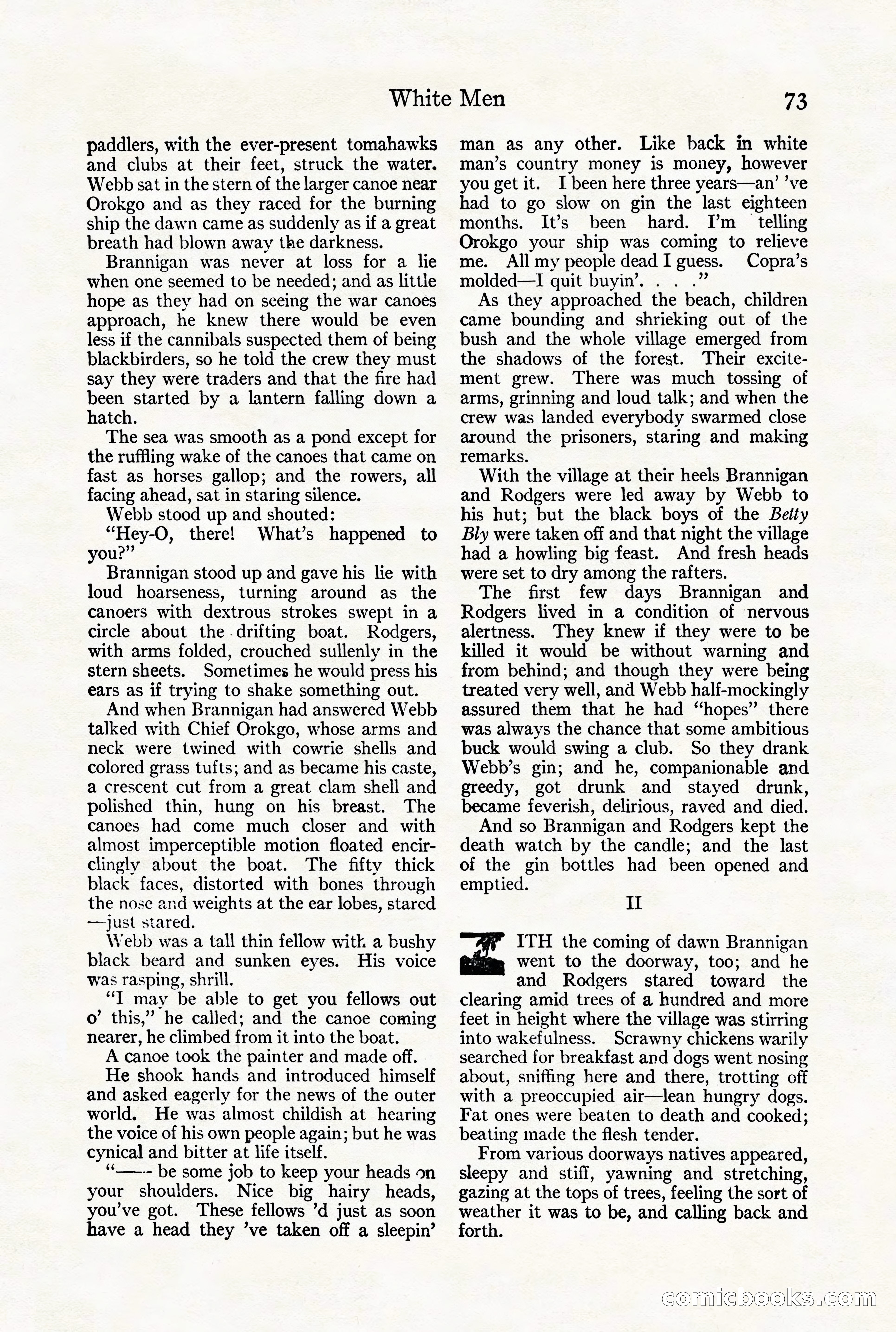 Adventure Magazine Cover, August 18, 1921 — page 79 of 200