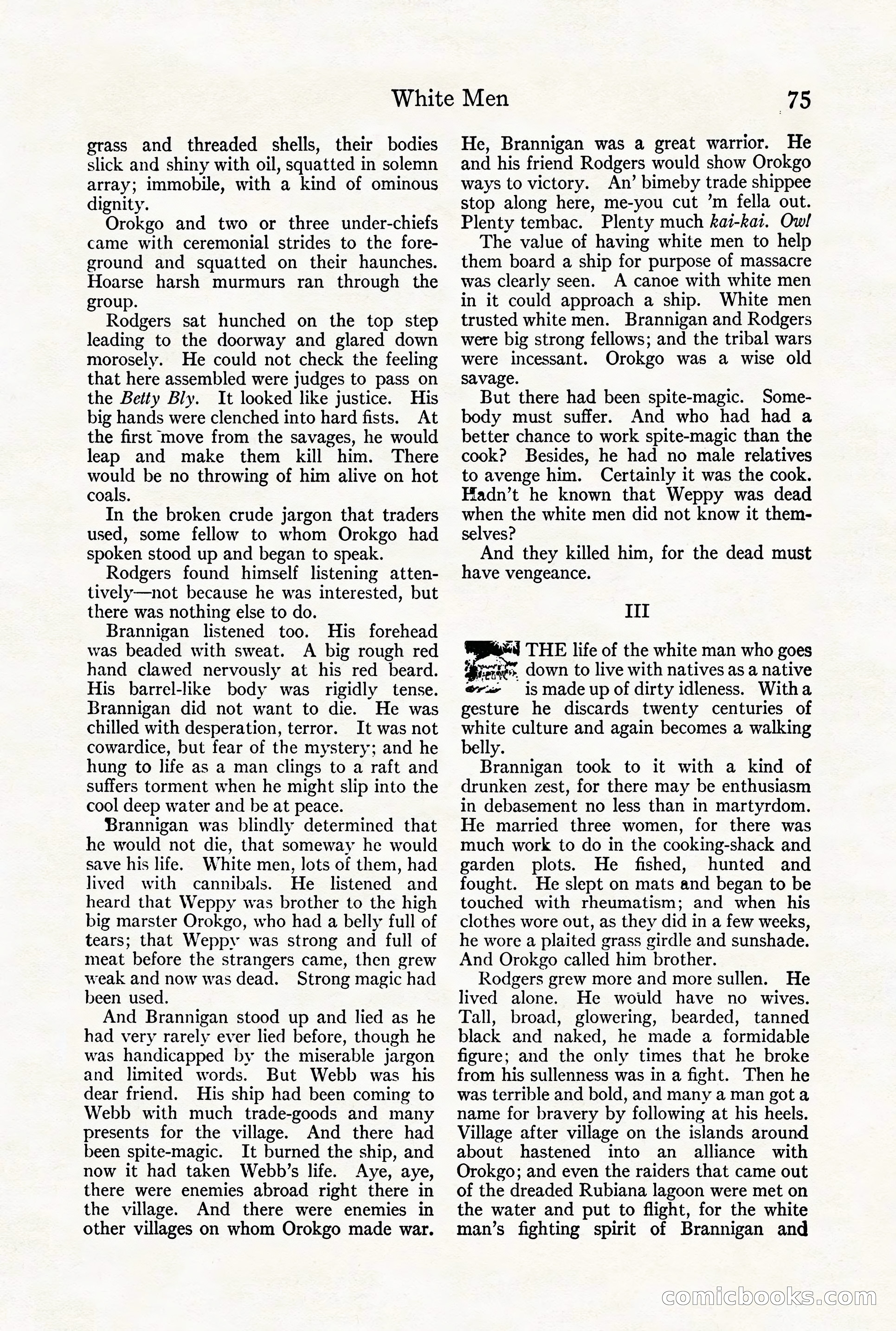 Adventure Magazine Cover, August 18, 1921 — page 81 of 200