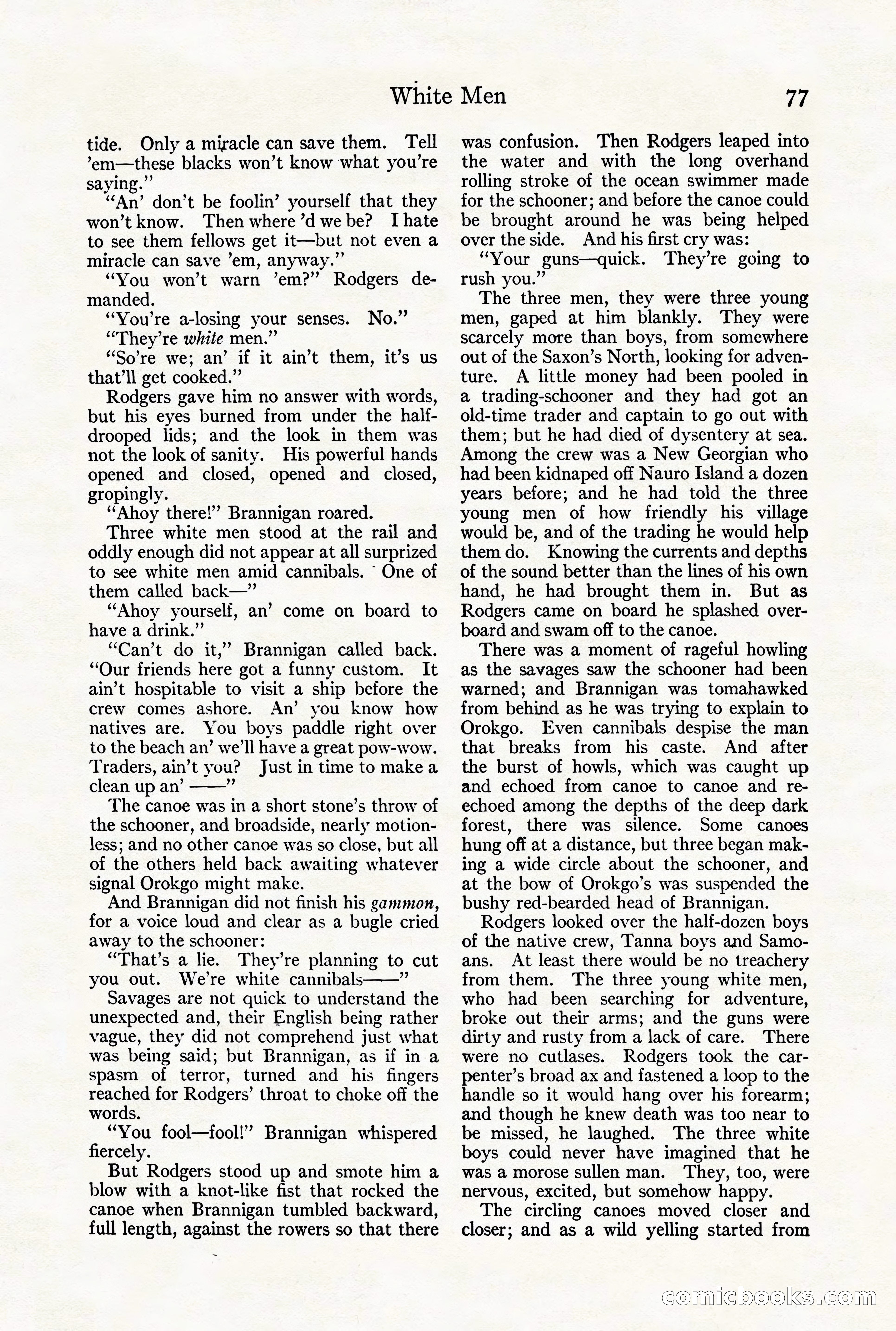 Adventure Magazine Cover, August 18, 1921 — page 83 of 200