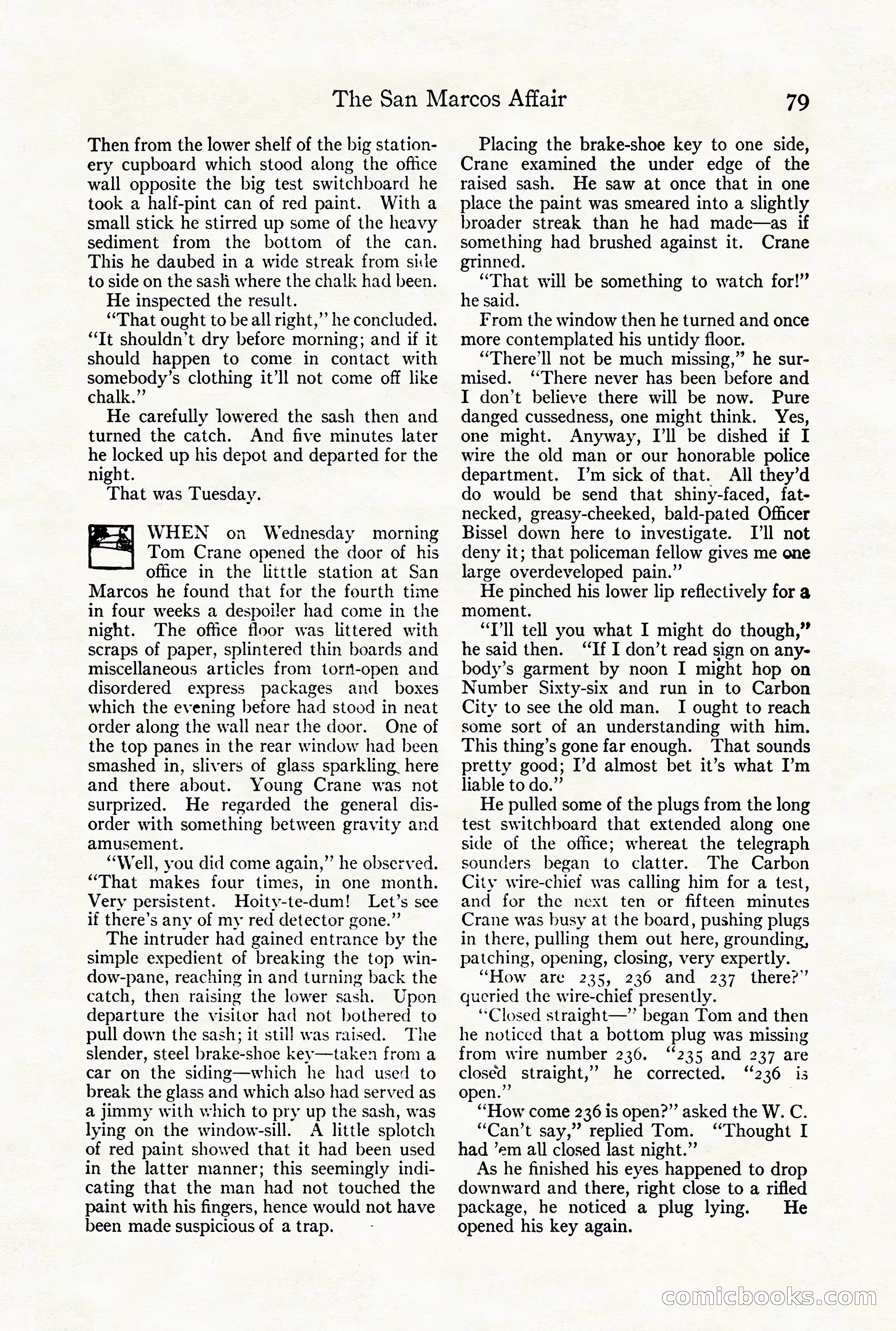Adventure Magazine Cover, August 18, 1921 — page 85 of 200