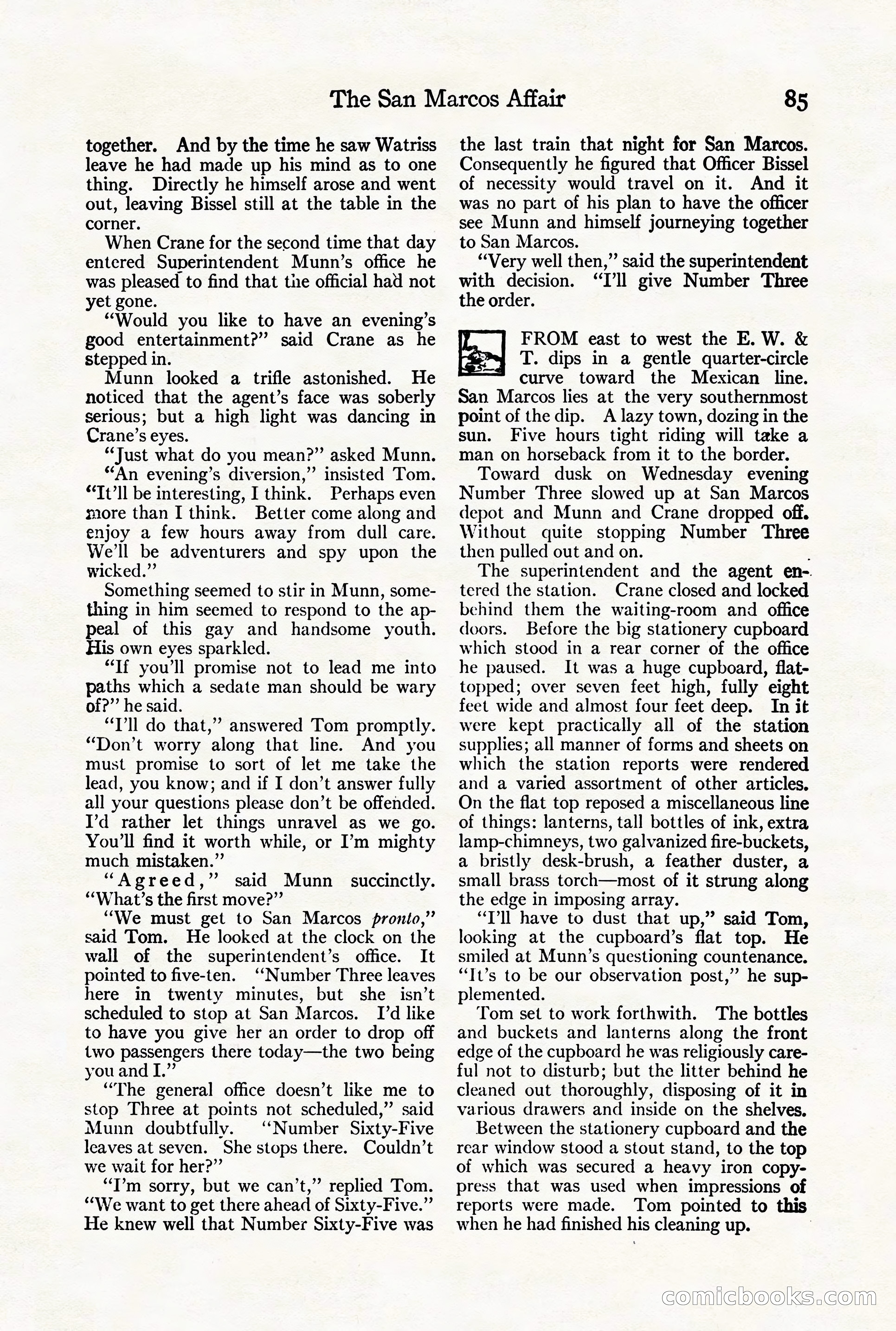 Adventure Magazine Cover, August 18, 1921 — page 91 of 200