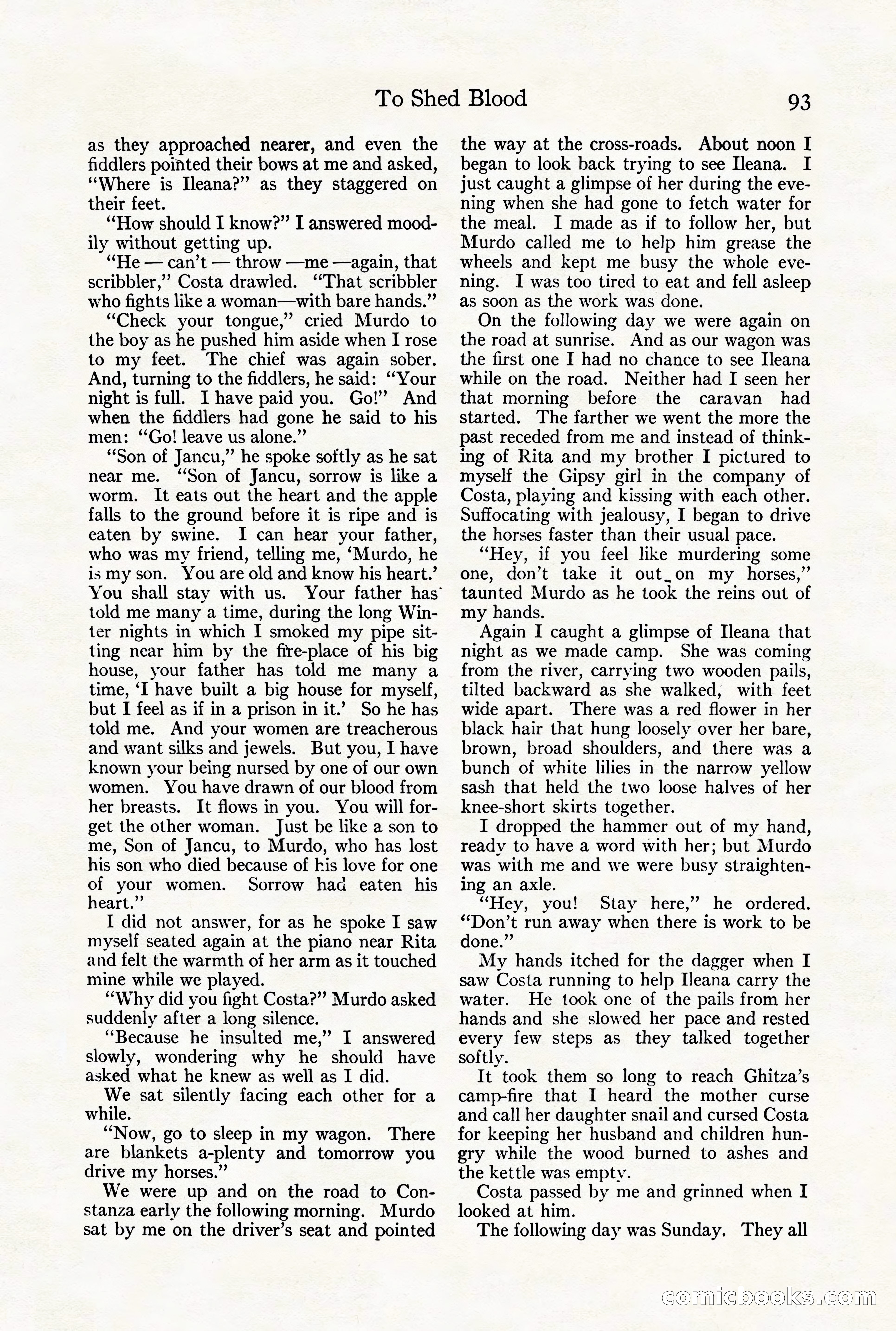 Adventure Magazine Cover, August 18, 1921 — page 99 of 200