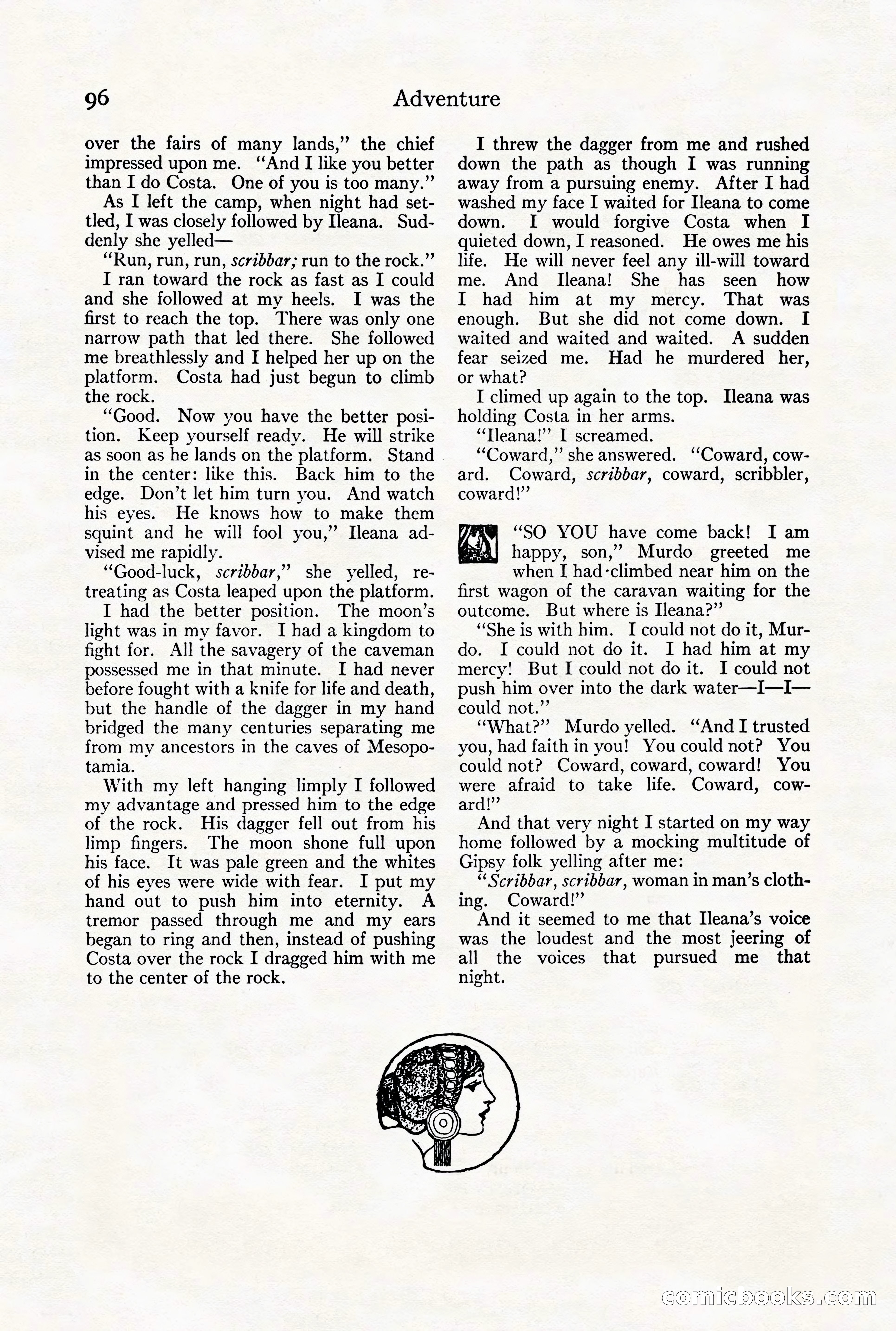 Adventure Magazine Cover, August 18, 1921 — page 102 of 200