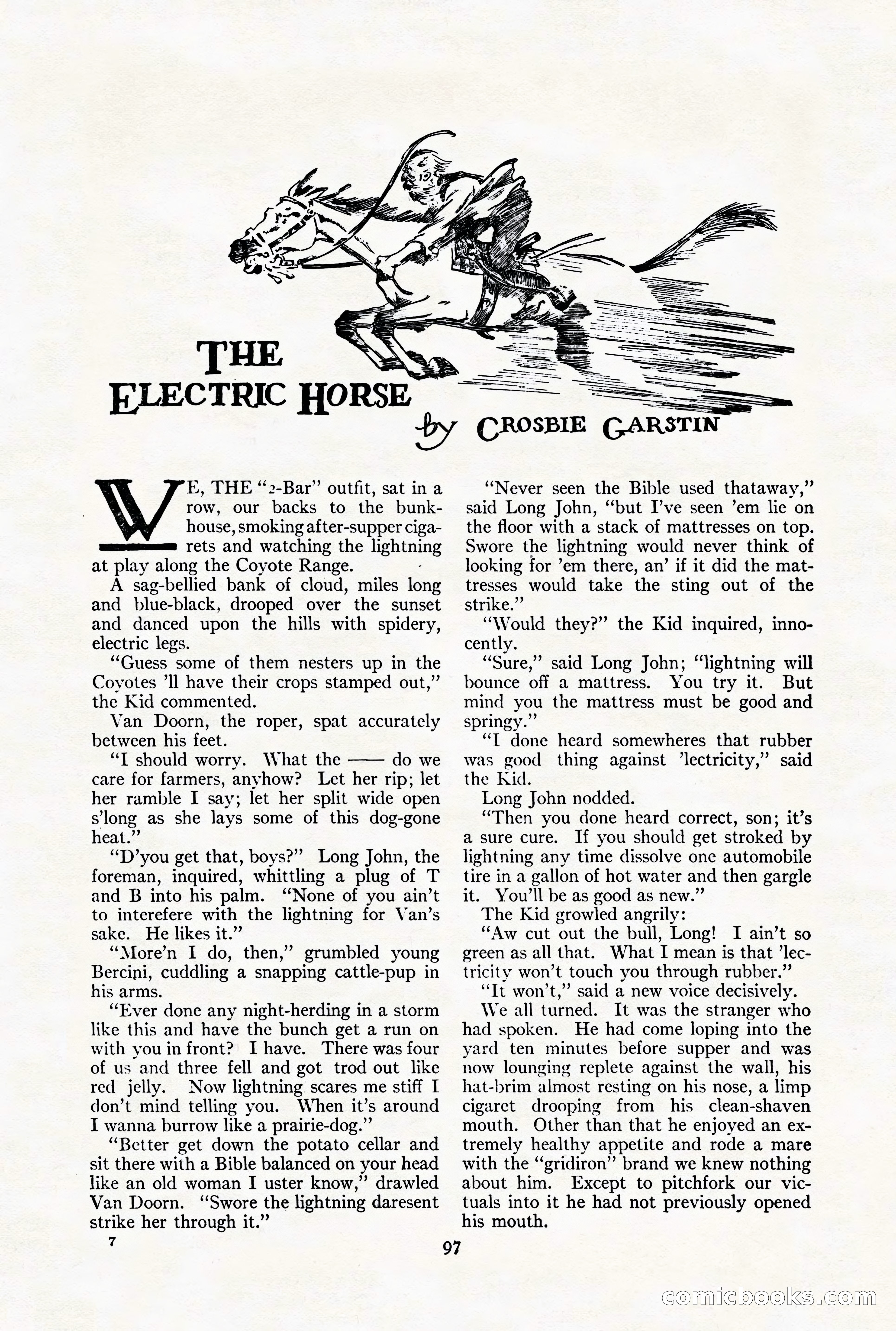 Adventure Magazine Cover, August 18, 1921 — page 103 of 200