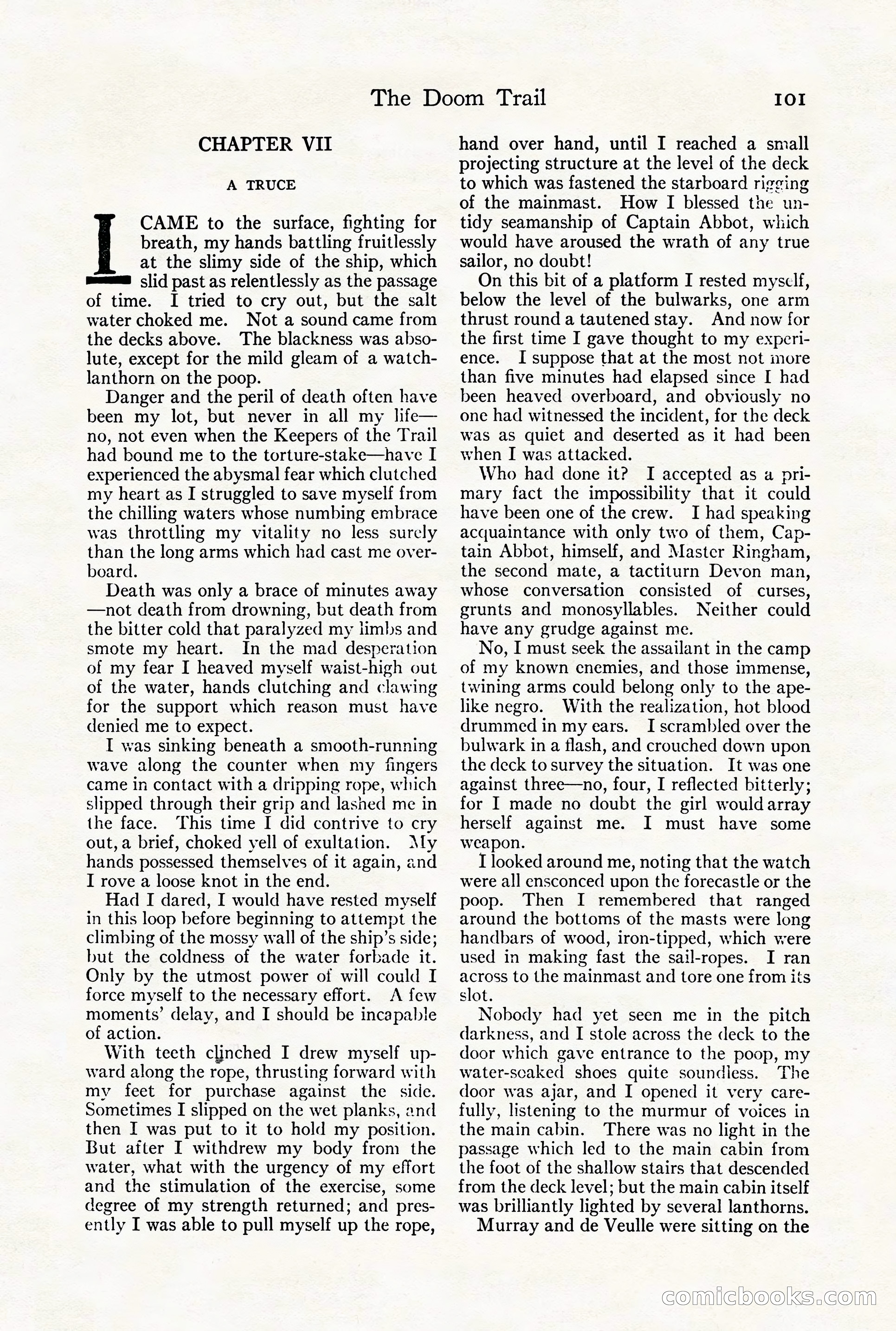 Adventure Magazine Cover, August 18, 1921 — page 107 of 200