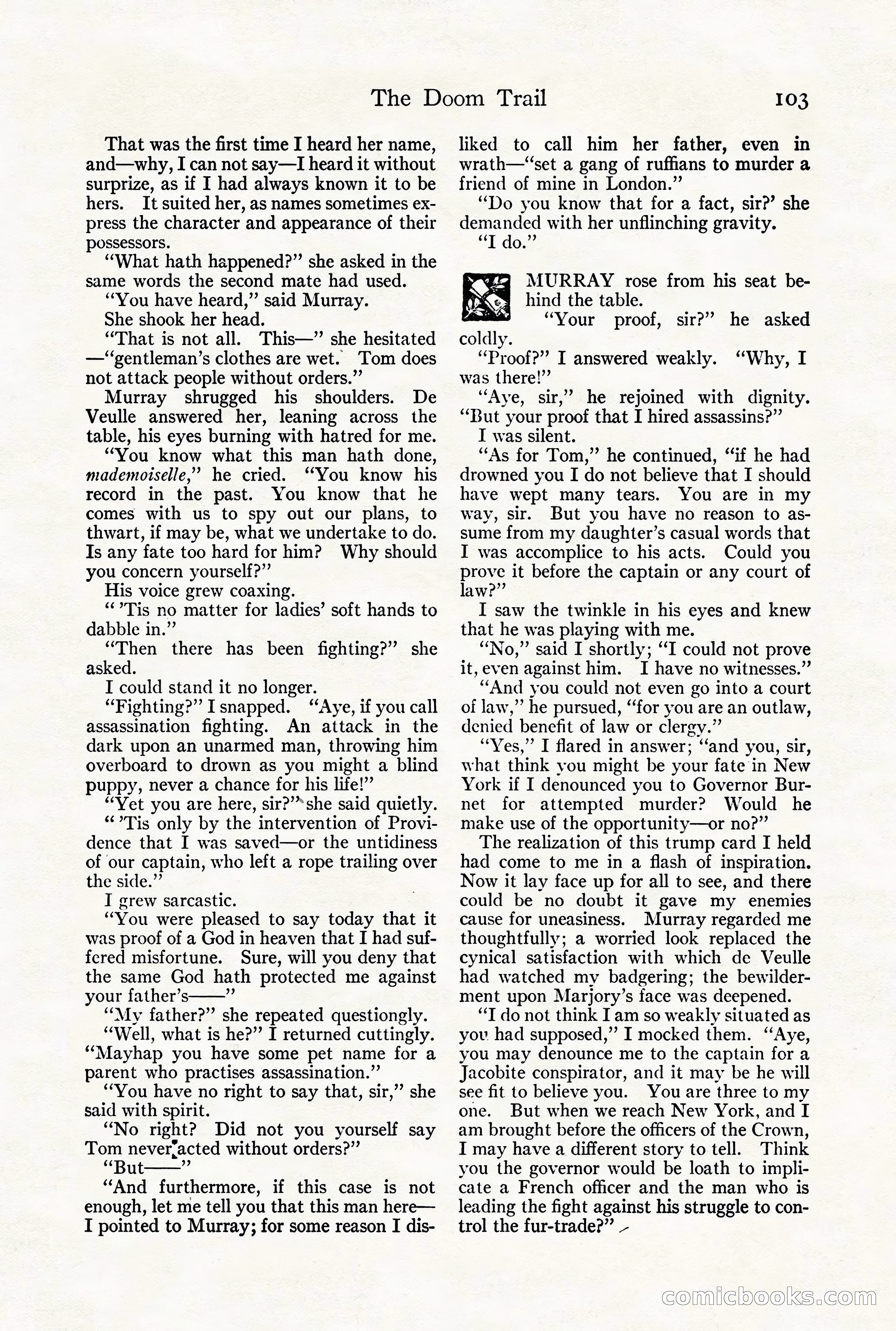Adventure Magazine Cover, August 18, 1921 — page 109 of 200