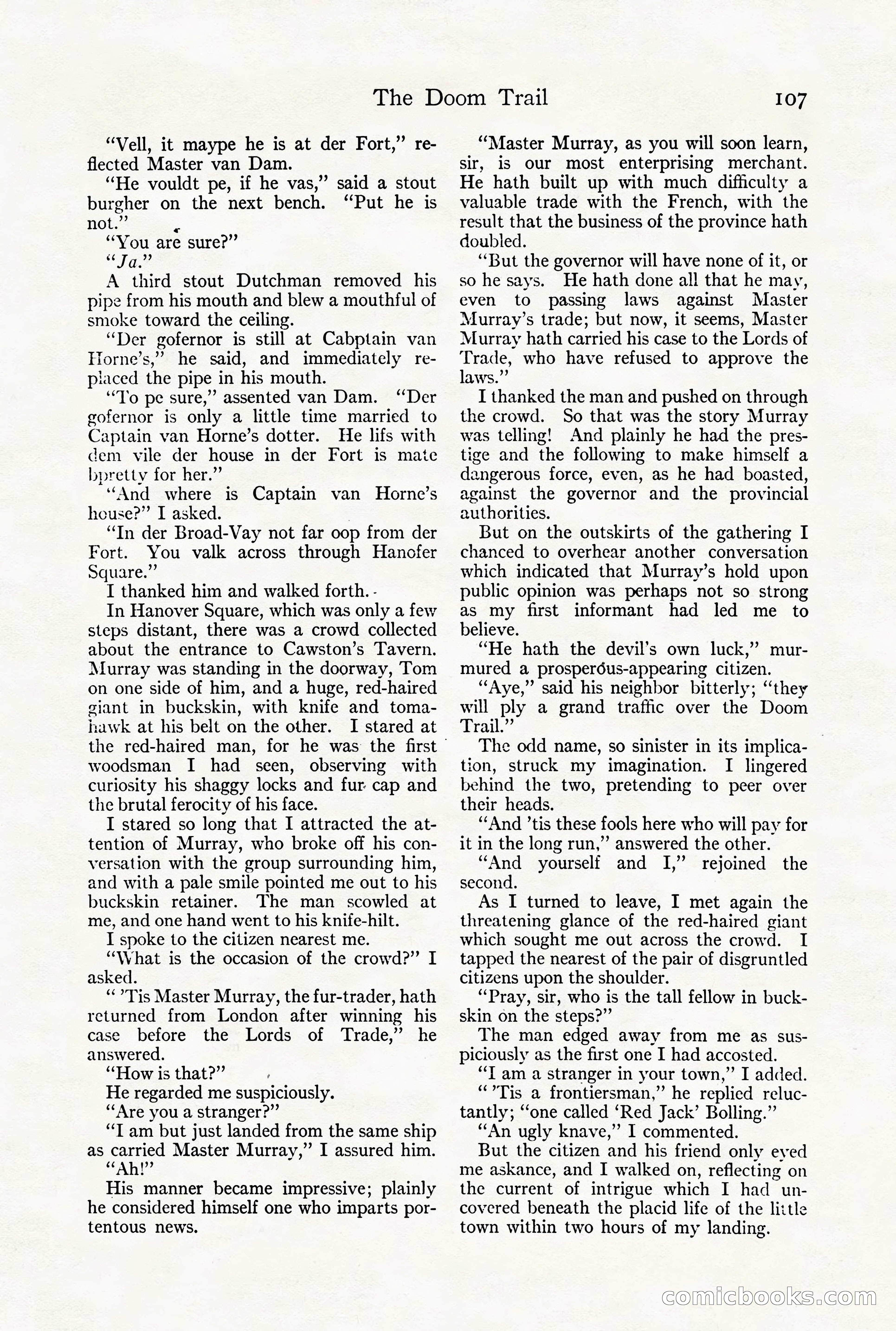 Adventure Magazine Cover, August 18, 1921 — page 113 of 200