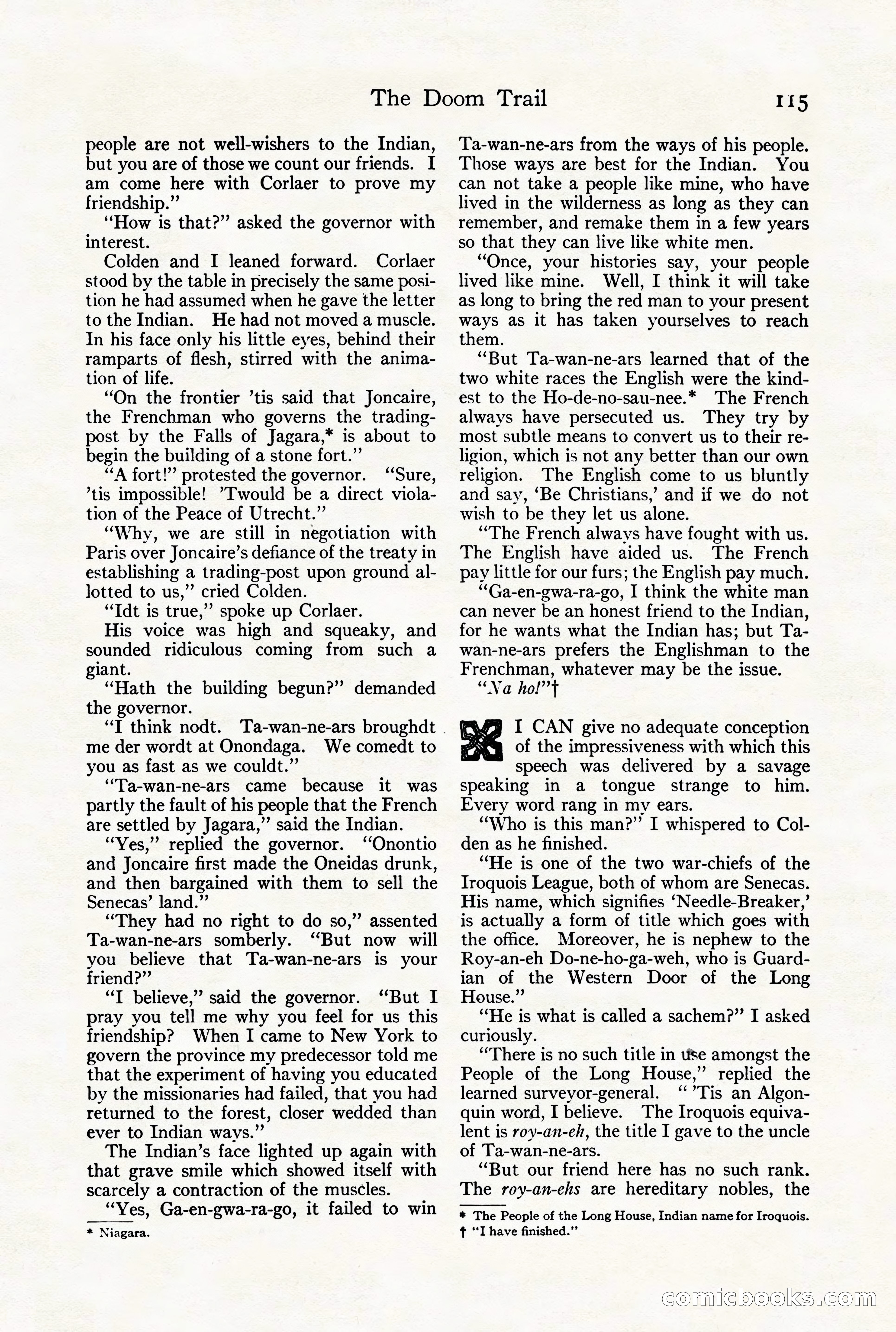 Adventure Magazine Cover, August 18, 1921 — page 121 of 200