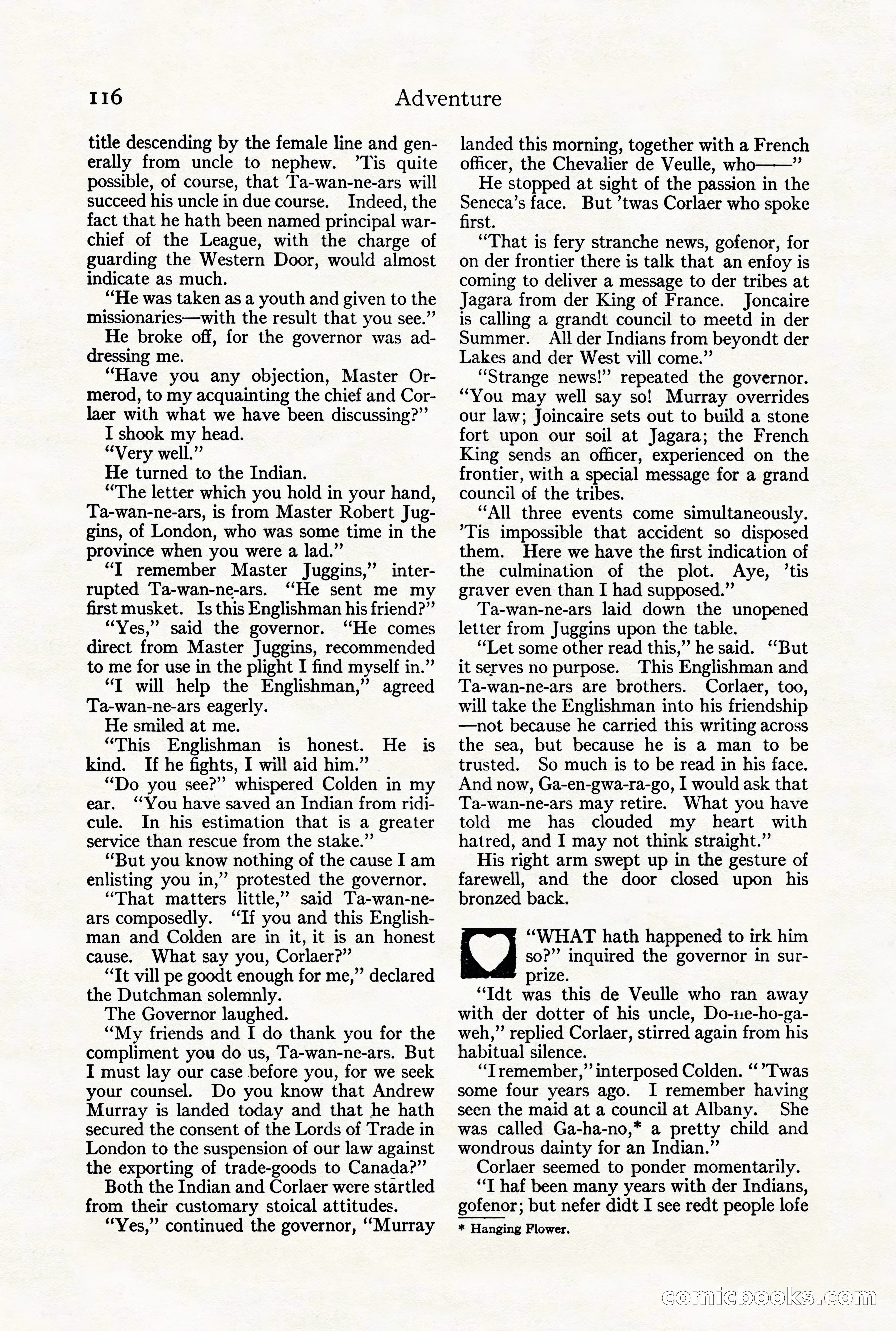 Adventure Magazine Cover, August 18, 1921 — page 122 of 200