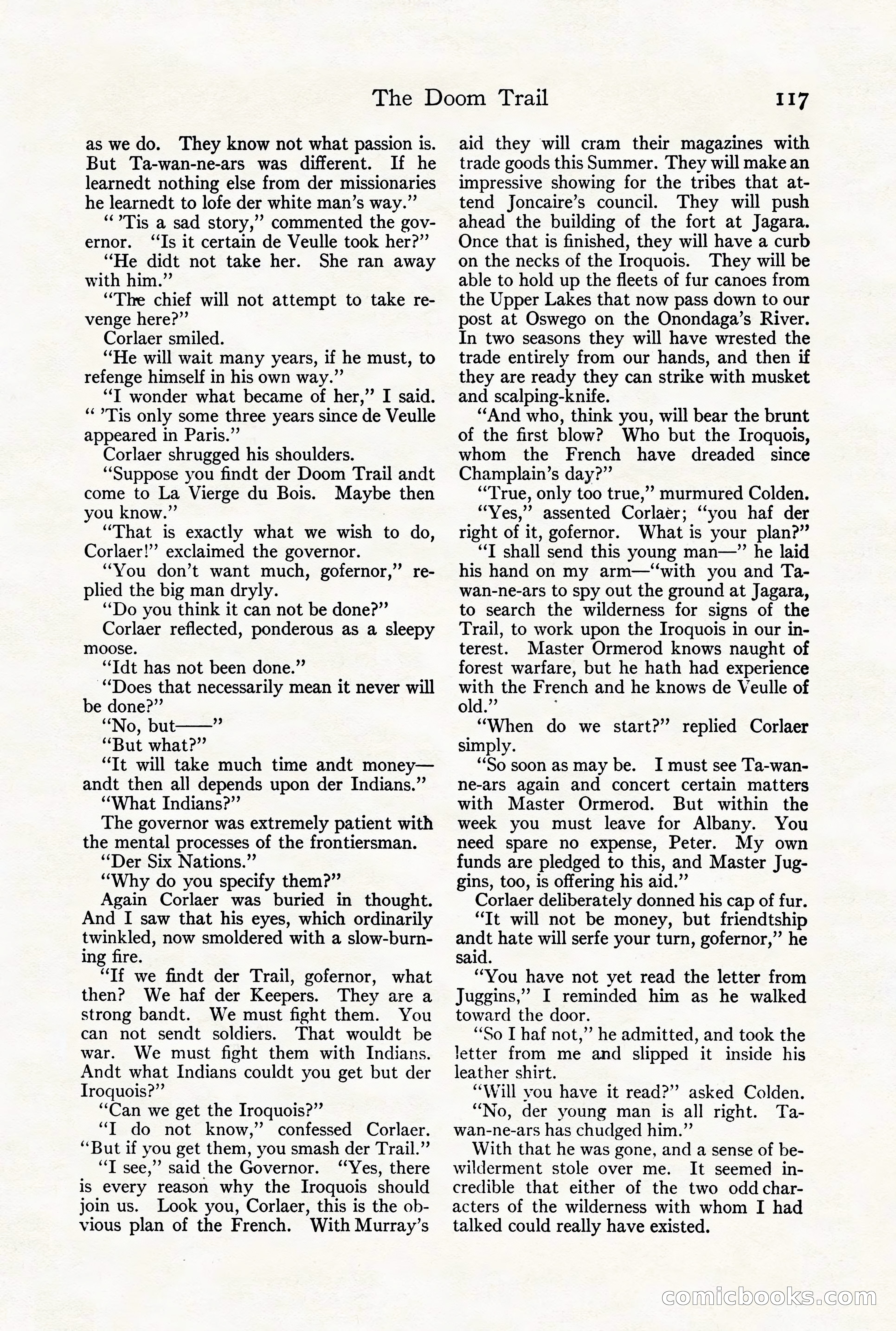 Adventure Magazine Cover, August 18, 1921 — page 123 of 200