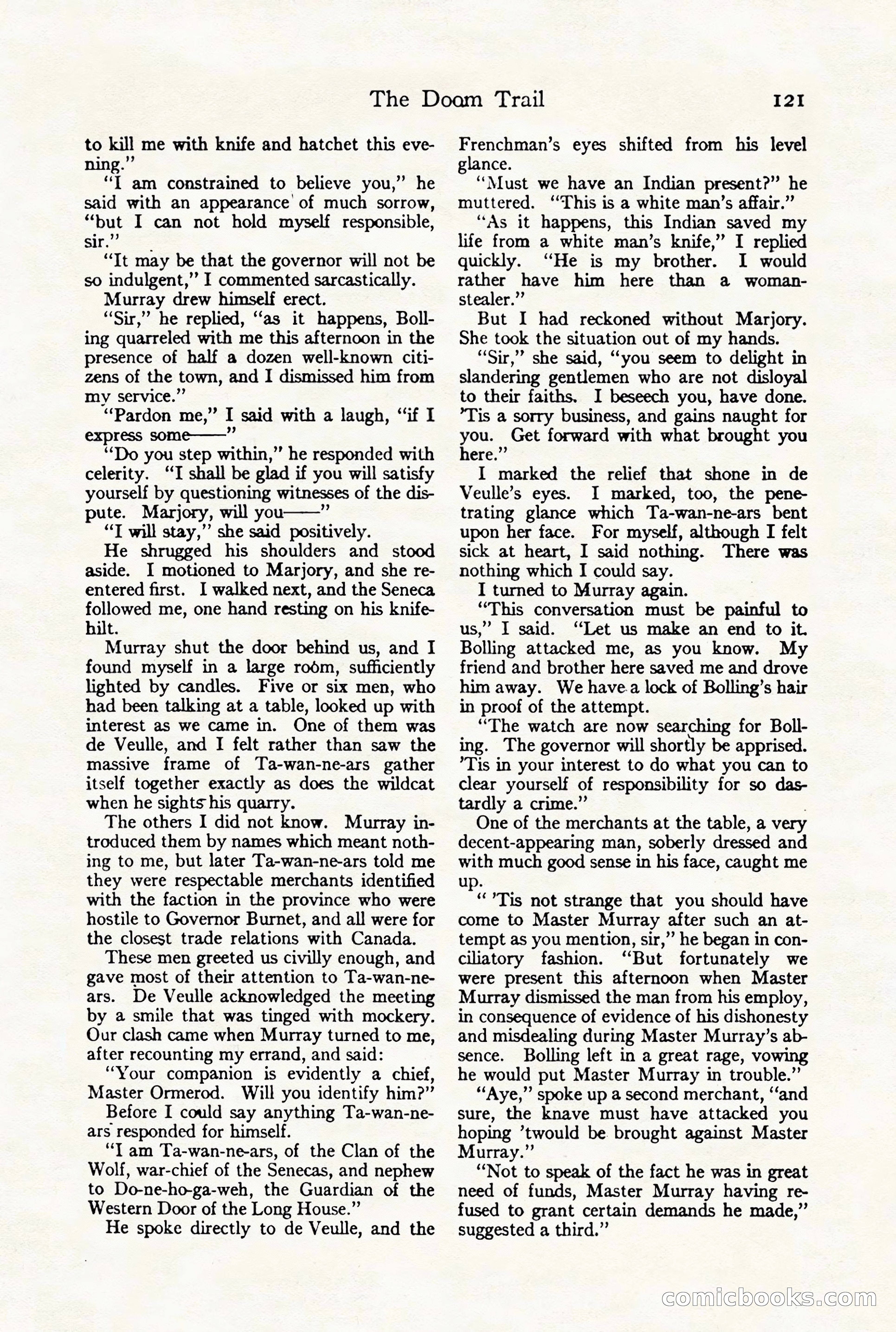 Adventure Magazine Cover, August 18, 1921 — page 127 of 200