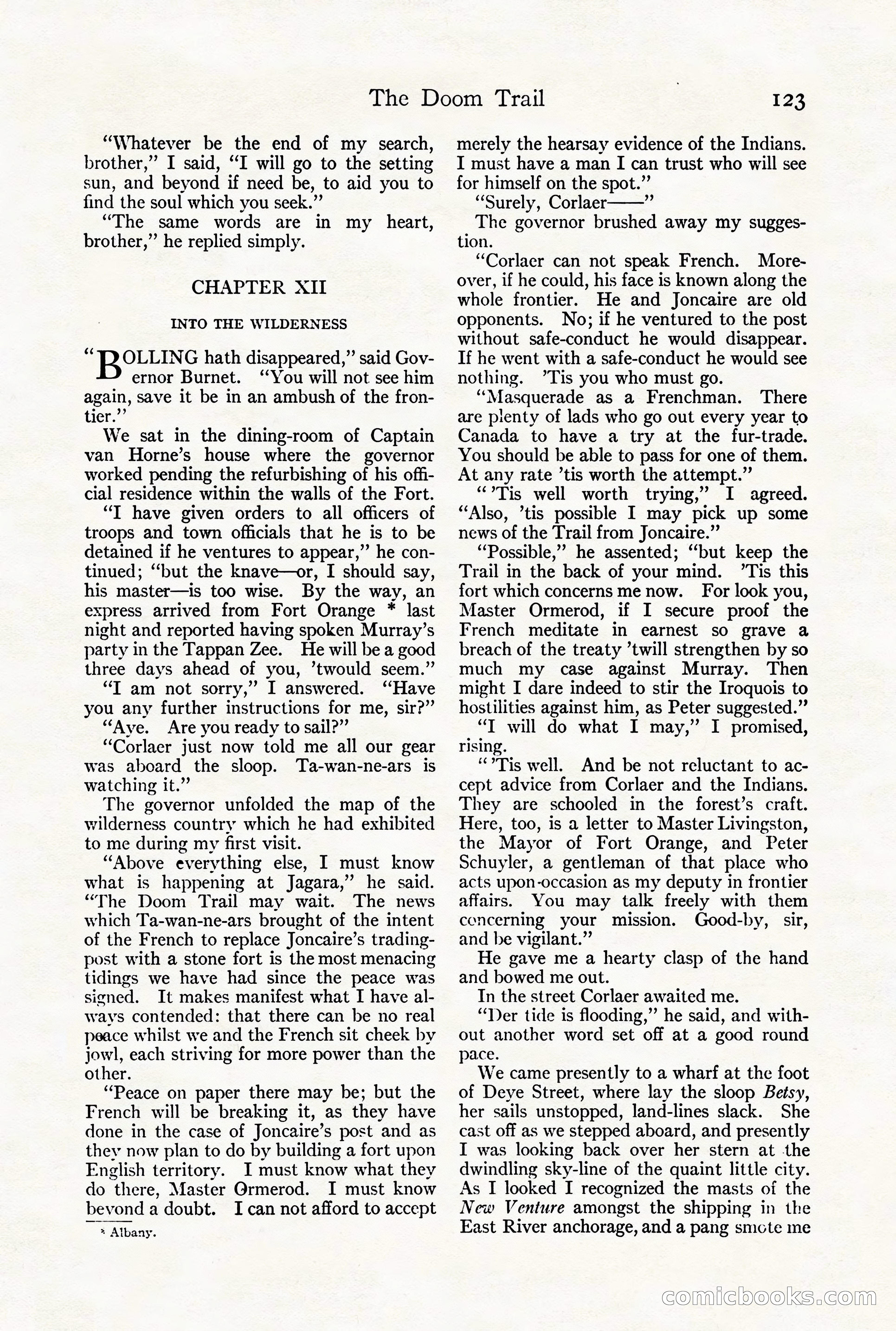 Adventure Magazine Cover, August 18, 1921 — page 129 of 200
