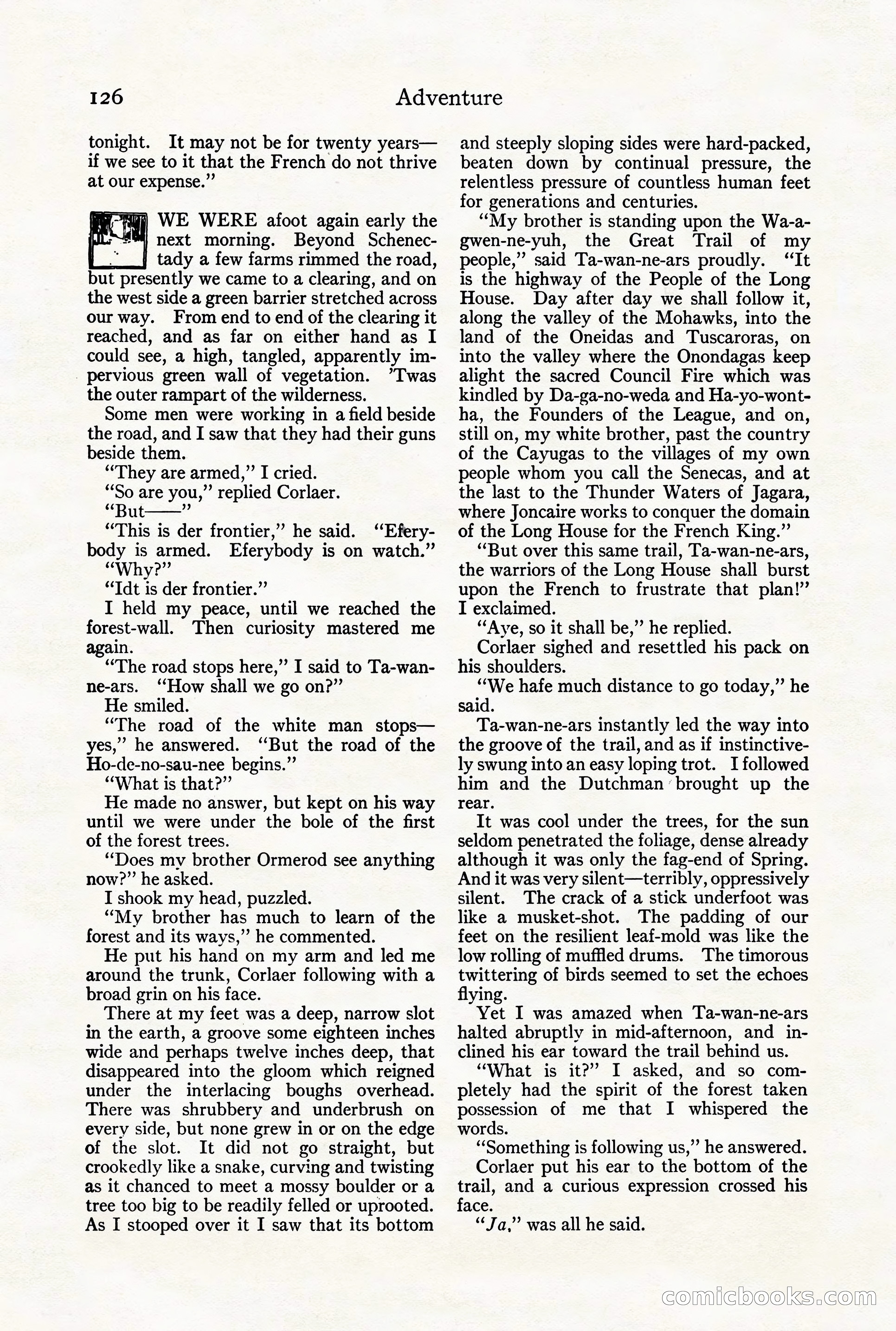 Adventure Magazine Cover, August 18, 1921 — page 132 of 200