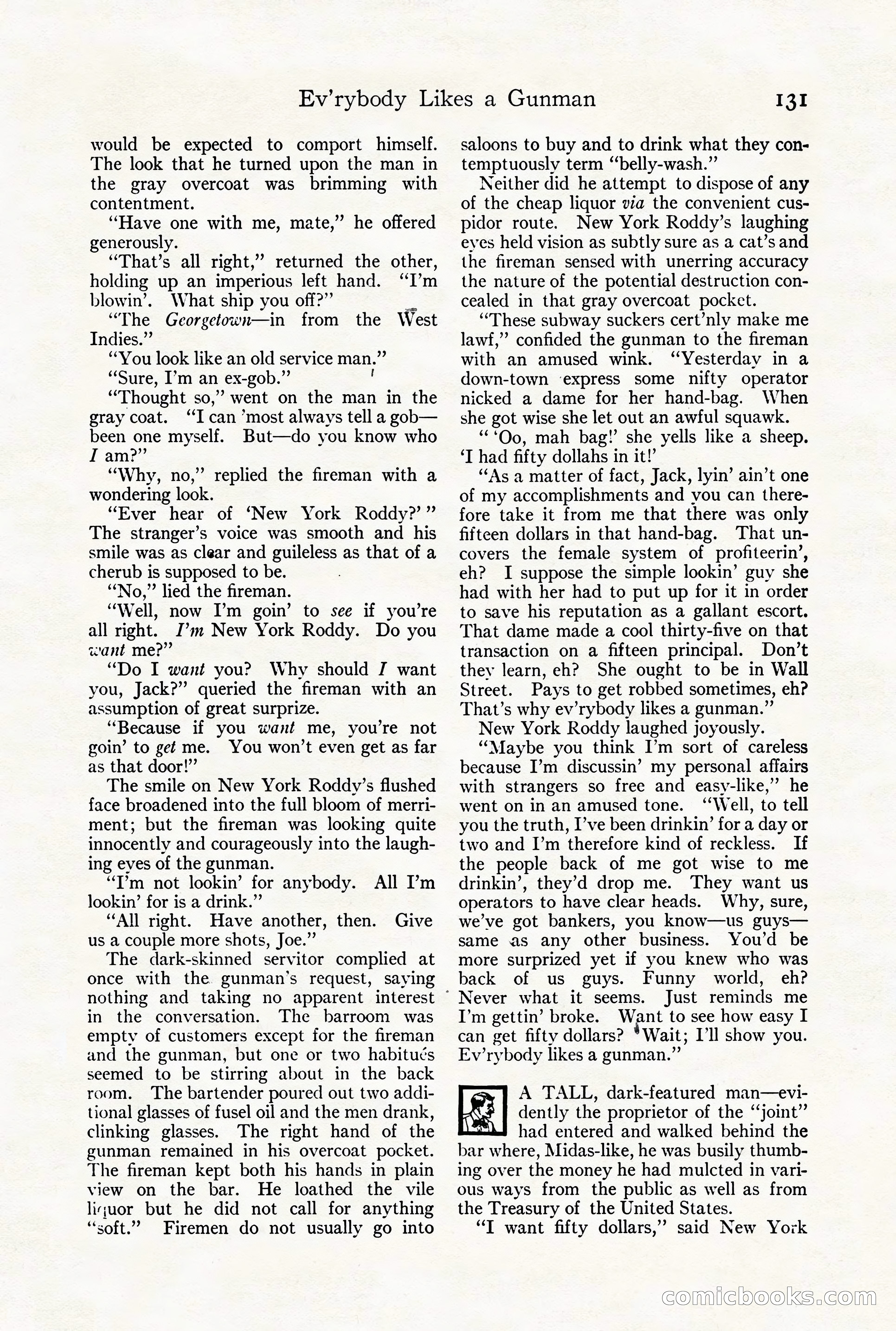 Adventure Magazine Cover, August 18, 1921 — page 137 of 200