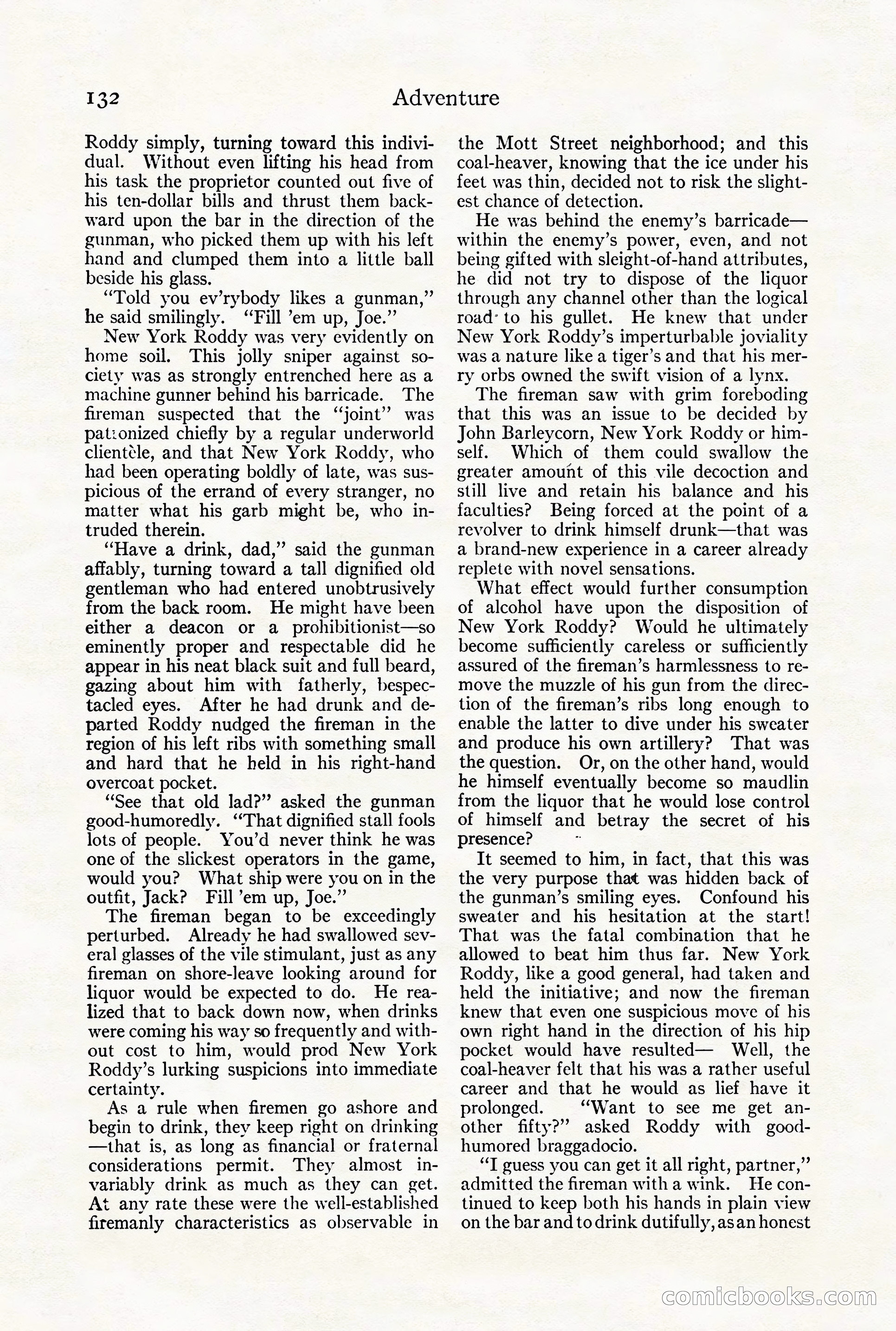 Adventure Magazine Cover, August 18, 1921 — page 138 of 200