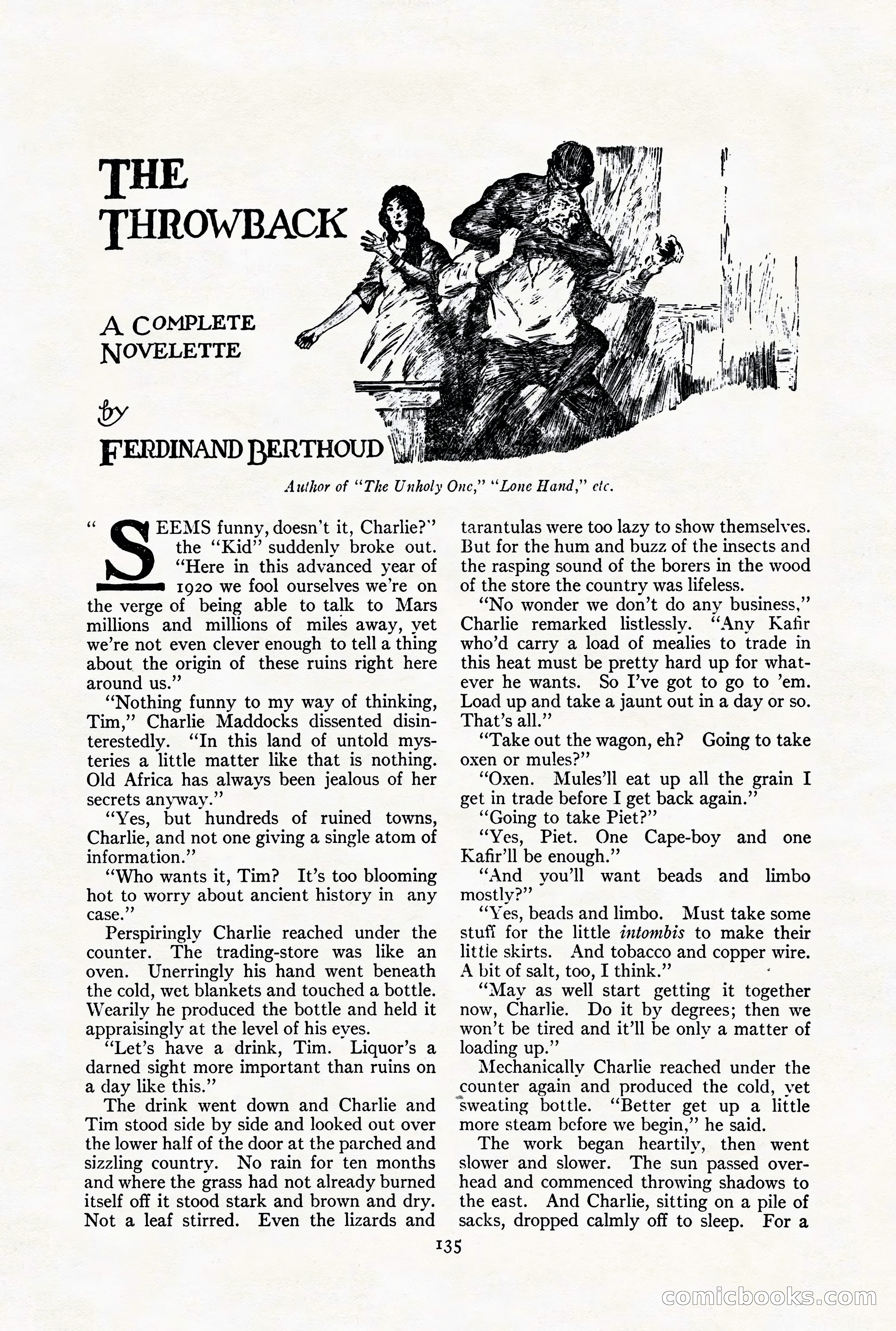 Adventure Magazine Cover, August 18, 1921 — page 141 of 200