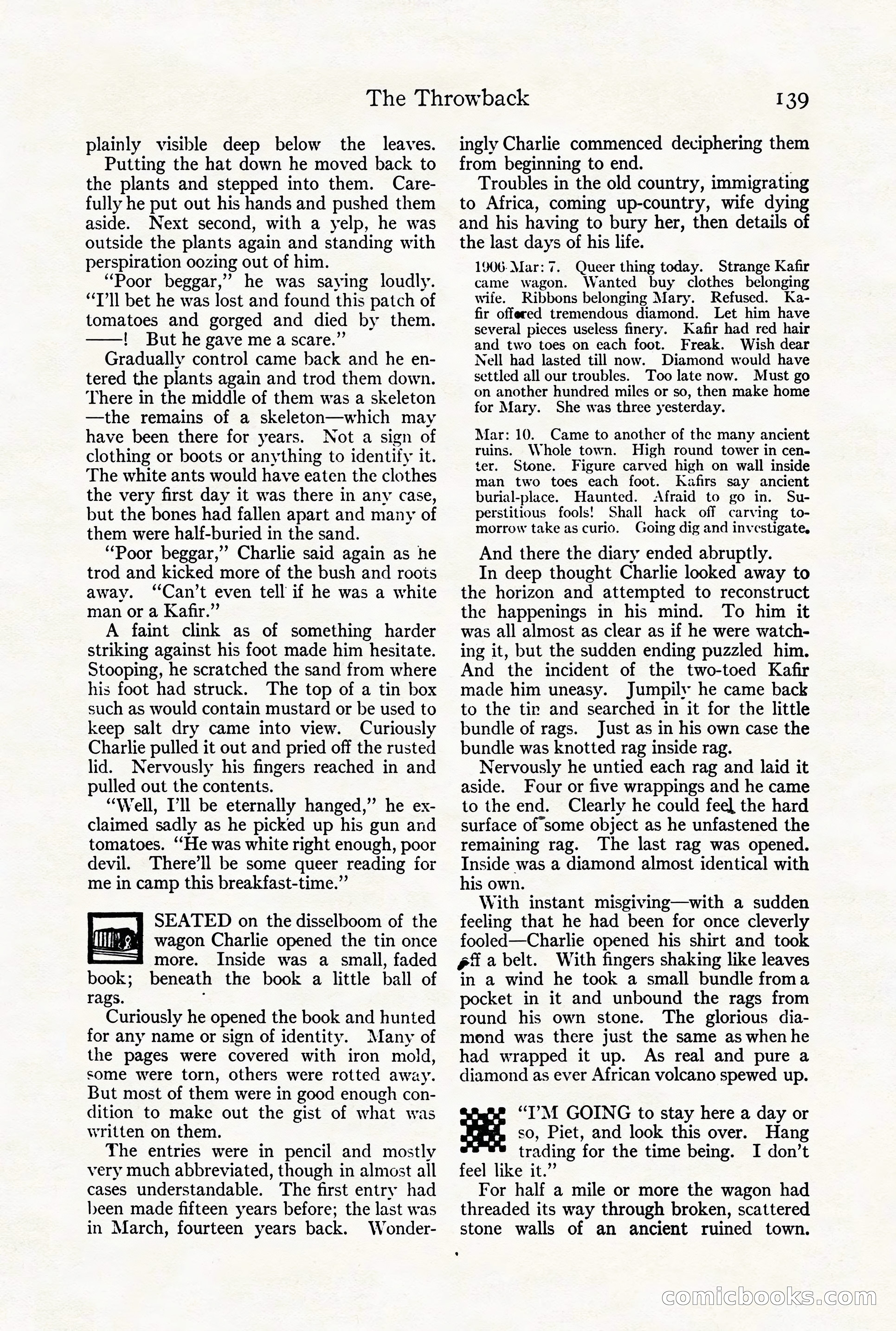 Adventure Magazine Cover, August 18, 1921 — page 145 of 200