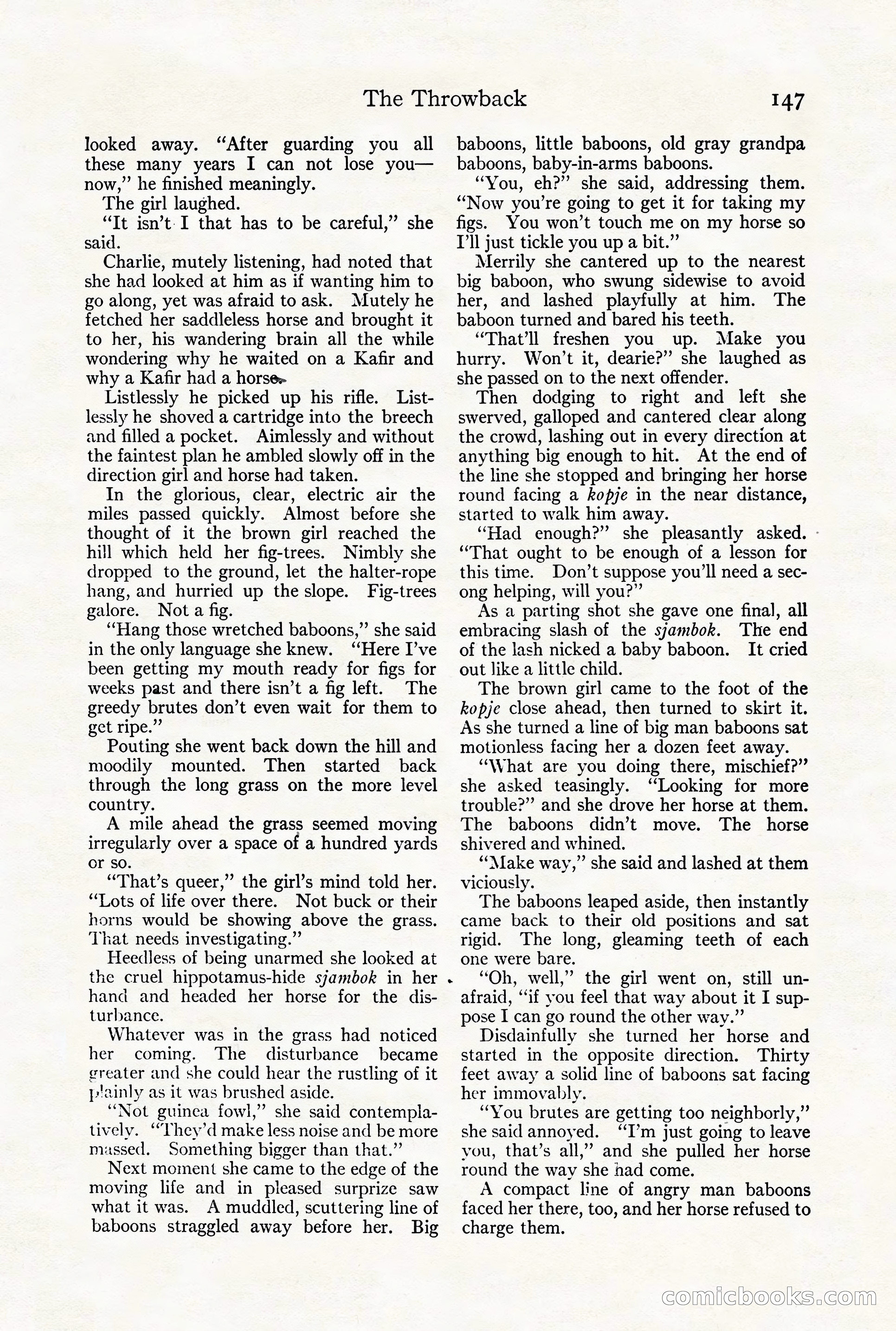 Adventure Magazine Cover, August 18, 1921 — page 153 of 200