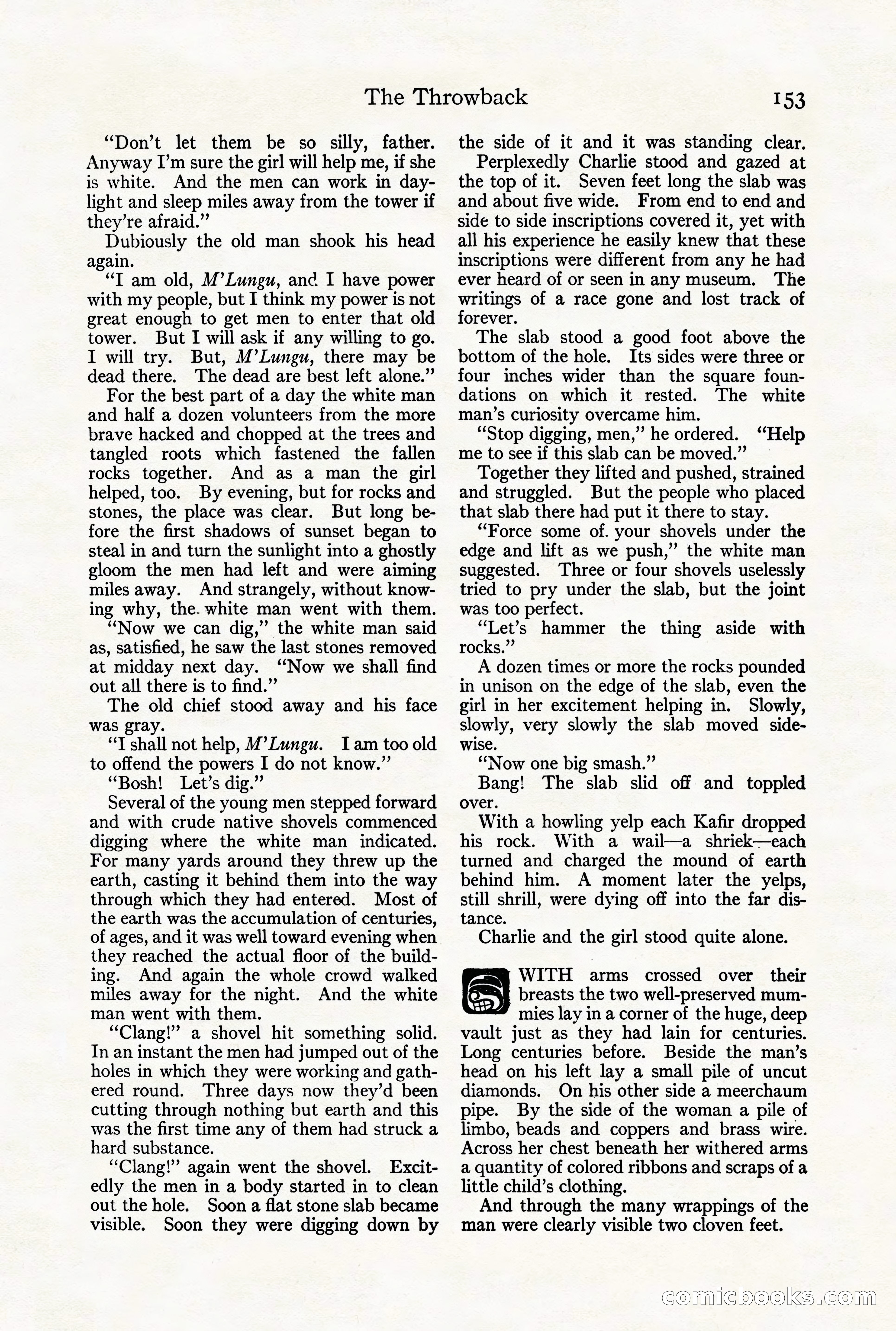 Adventure Magazine Cover, August 18, 1921 — page 159 of 200