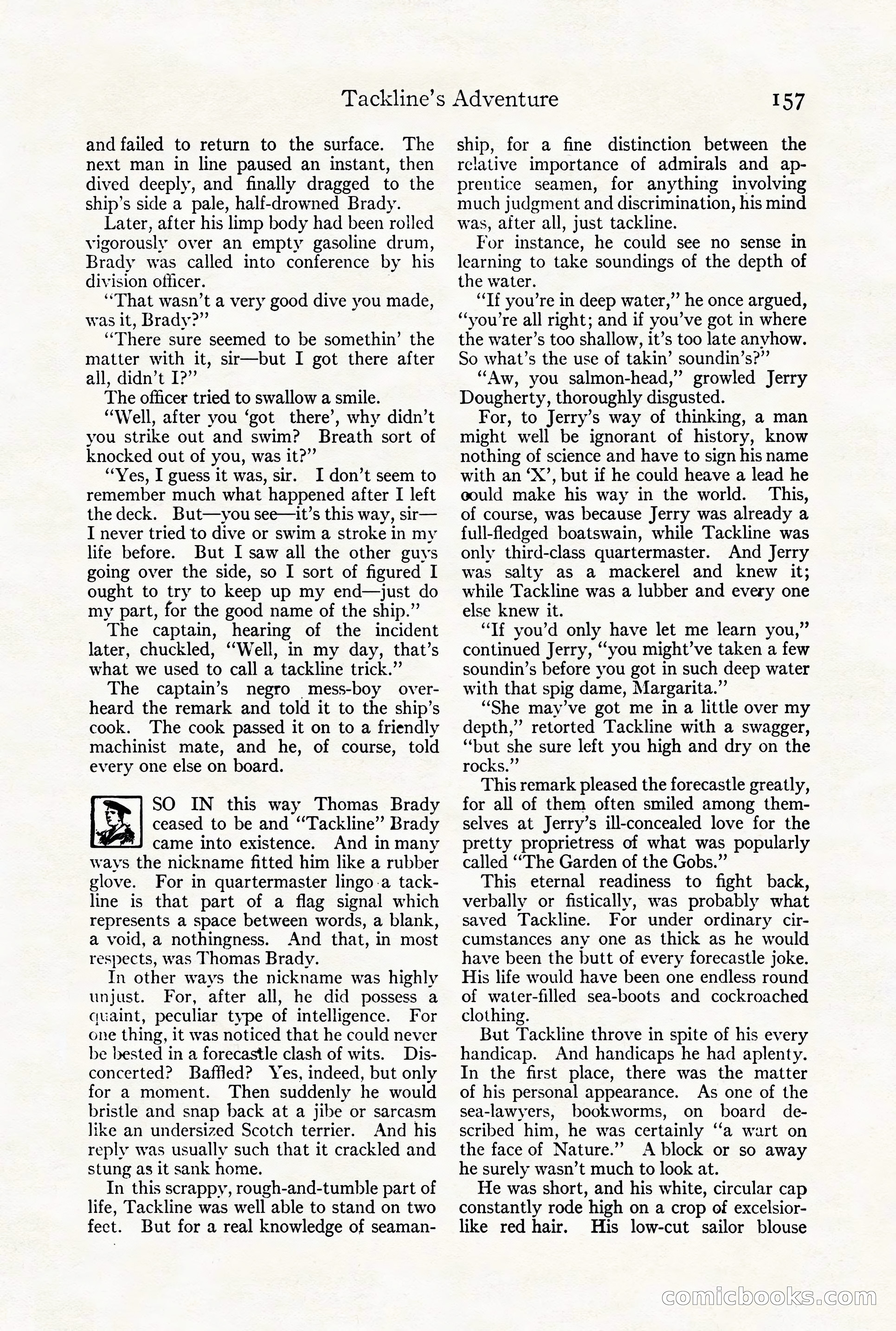 Adventure Magazine Cover, August 18, 1921 — page 163 of 200