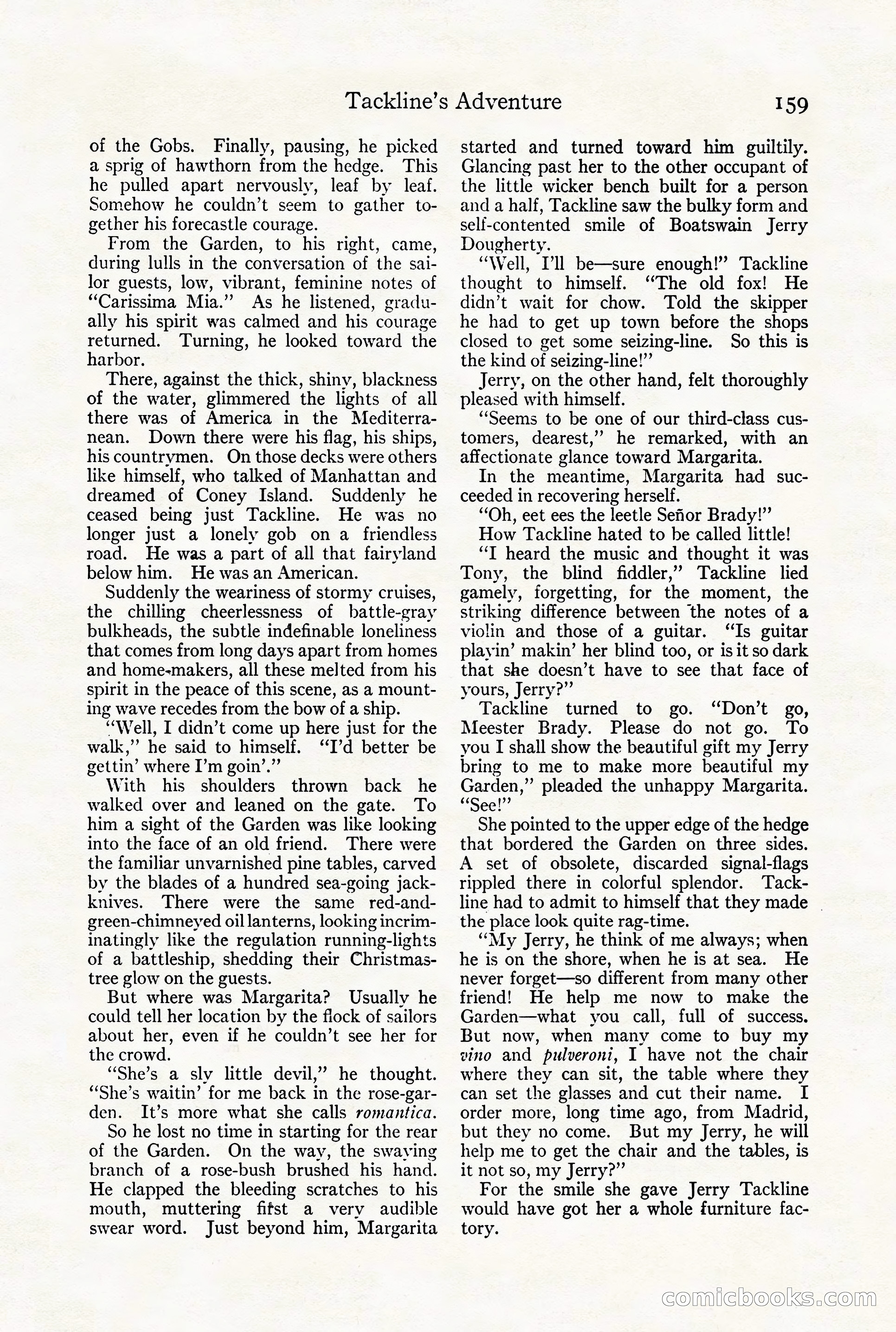 Adventure Magazine Cover, August 18, 1921 — page 165 of 200