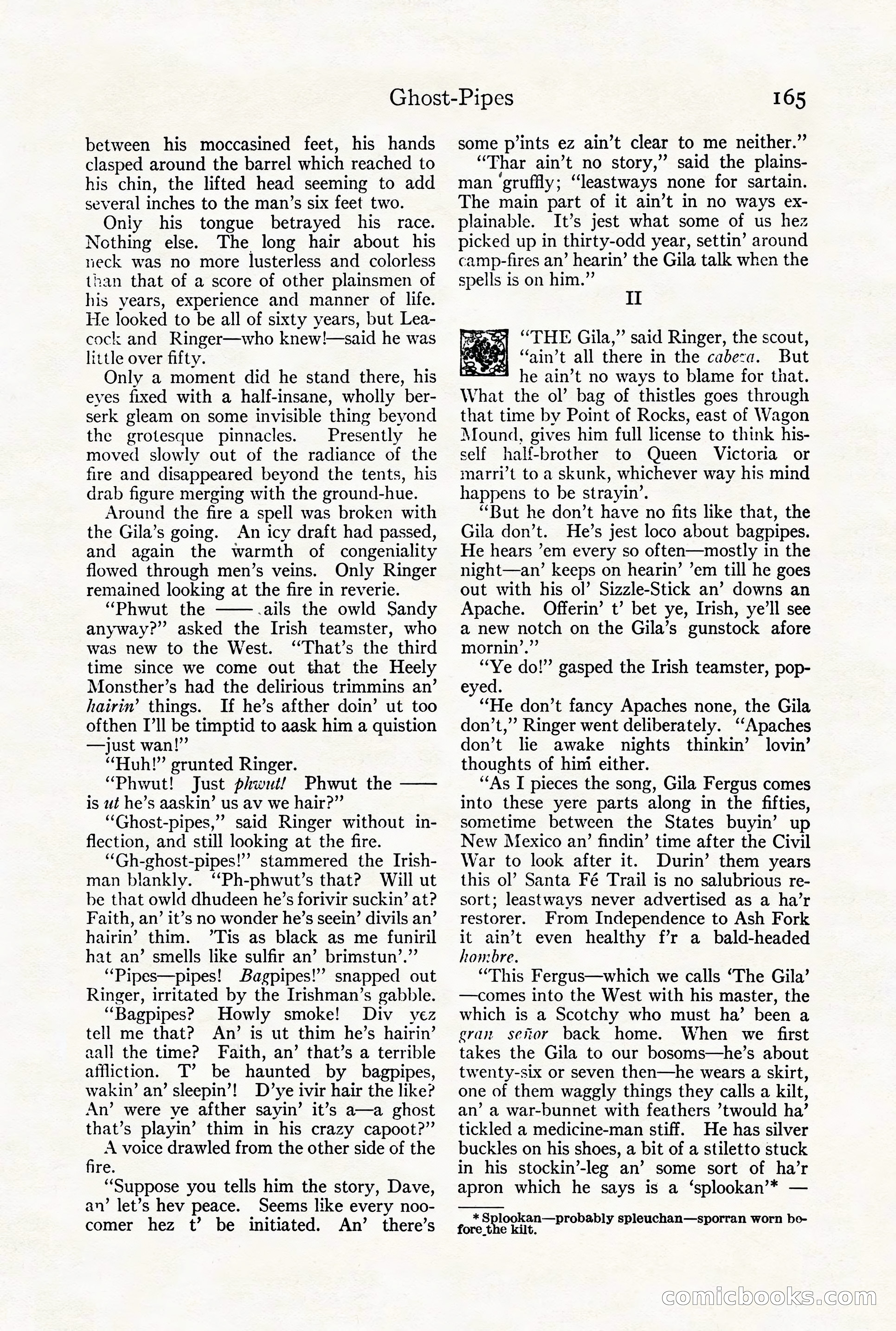 Adventure Magazine Cover, August 18, 1921 — page 171 of 200