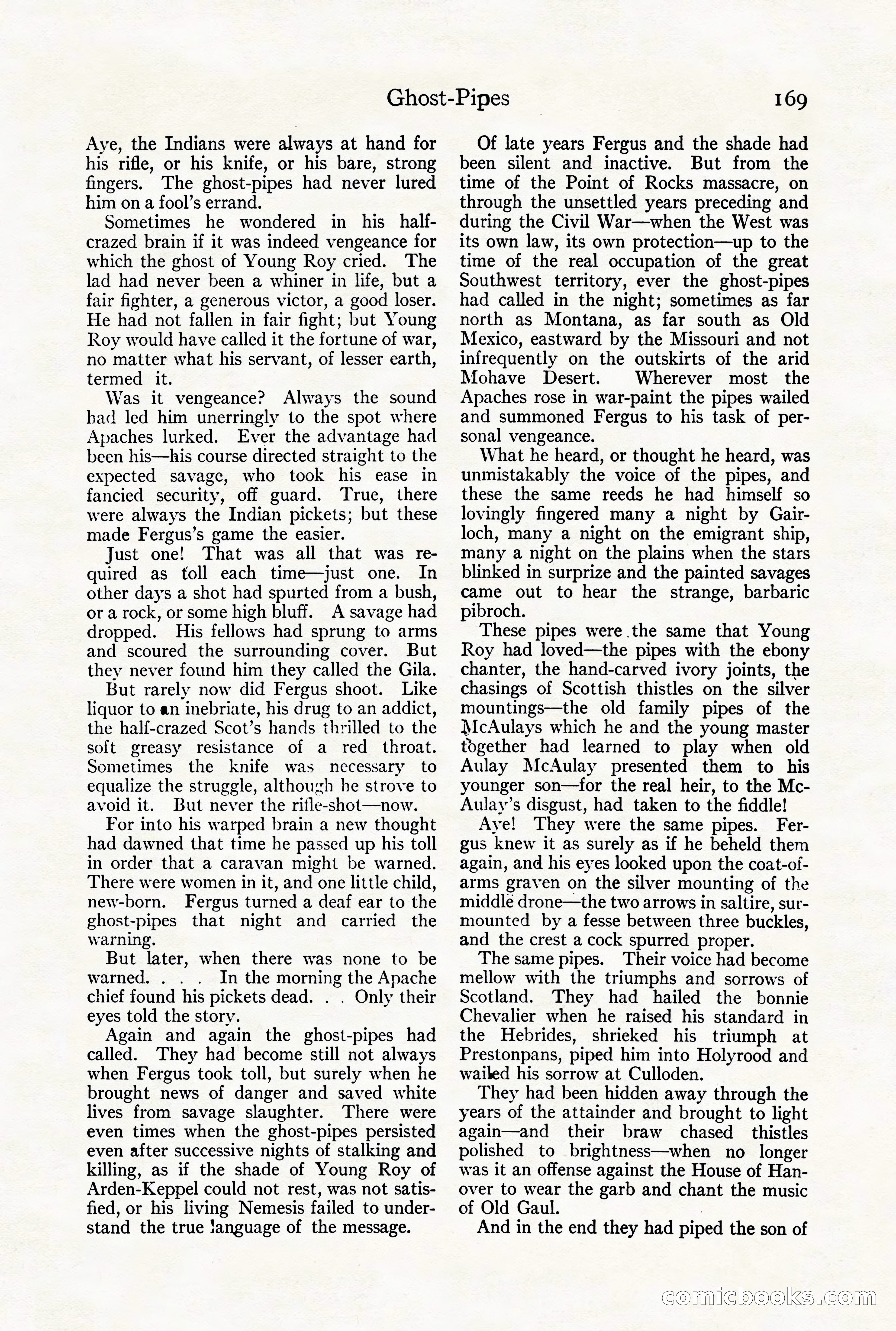Adventure Magazine Cover, August 18, 1921 — page 175 of 200
