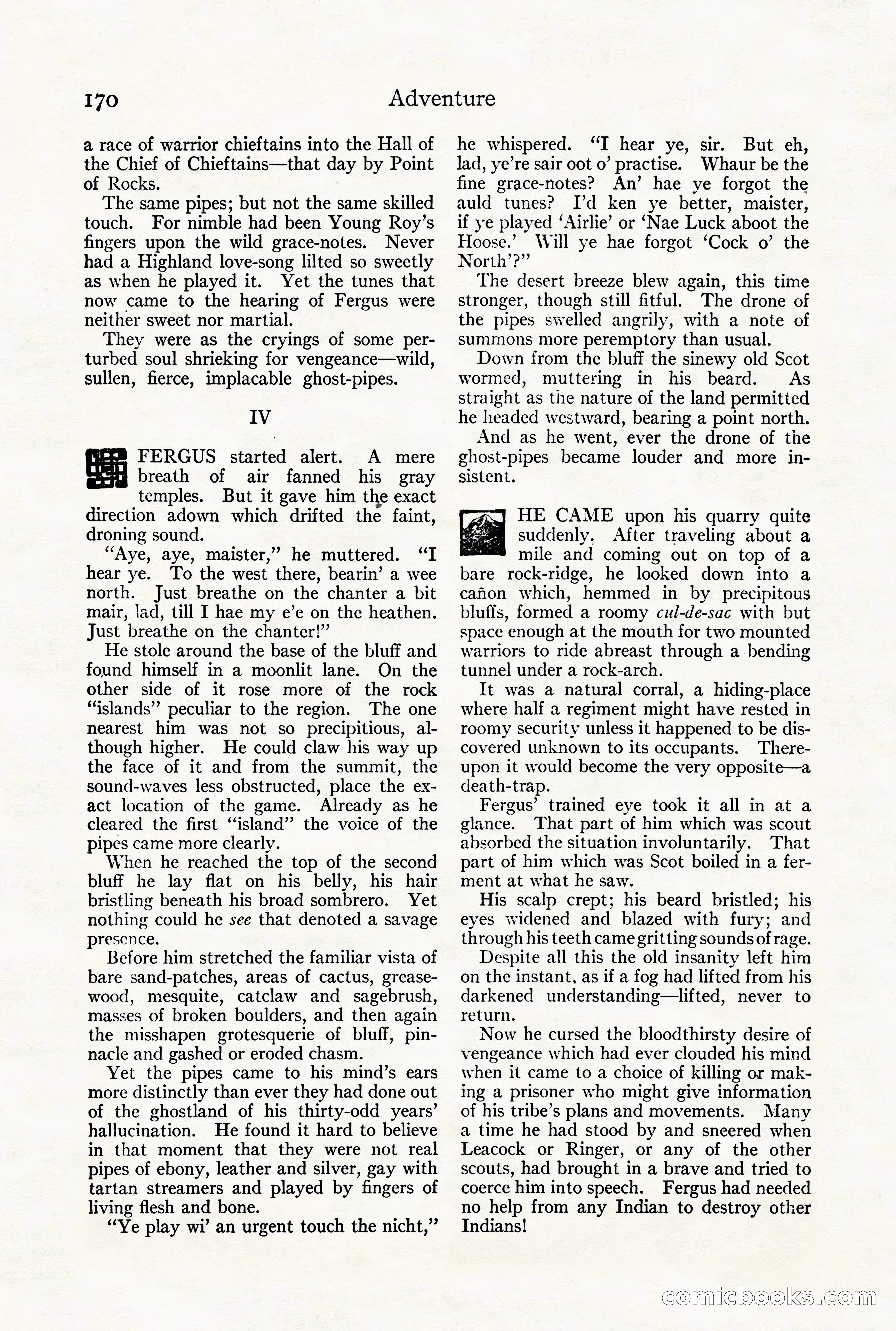 Adventure Magazine Cover, August 18, 1921 — page 176 of 200
