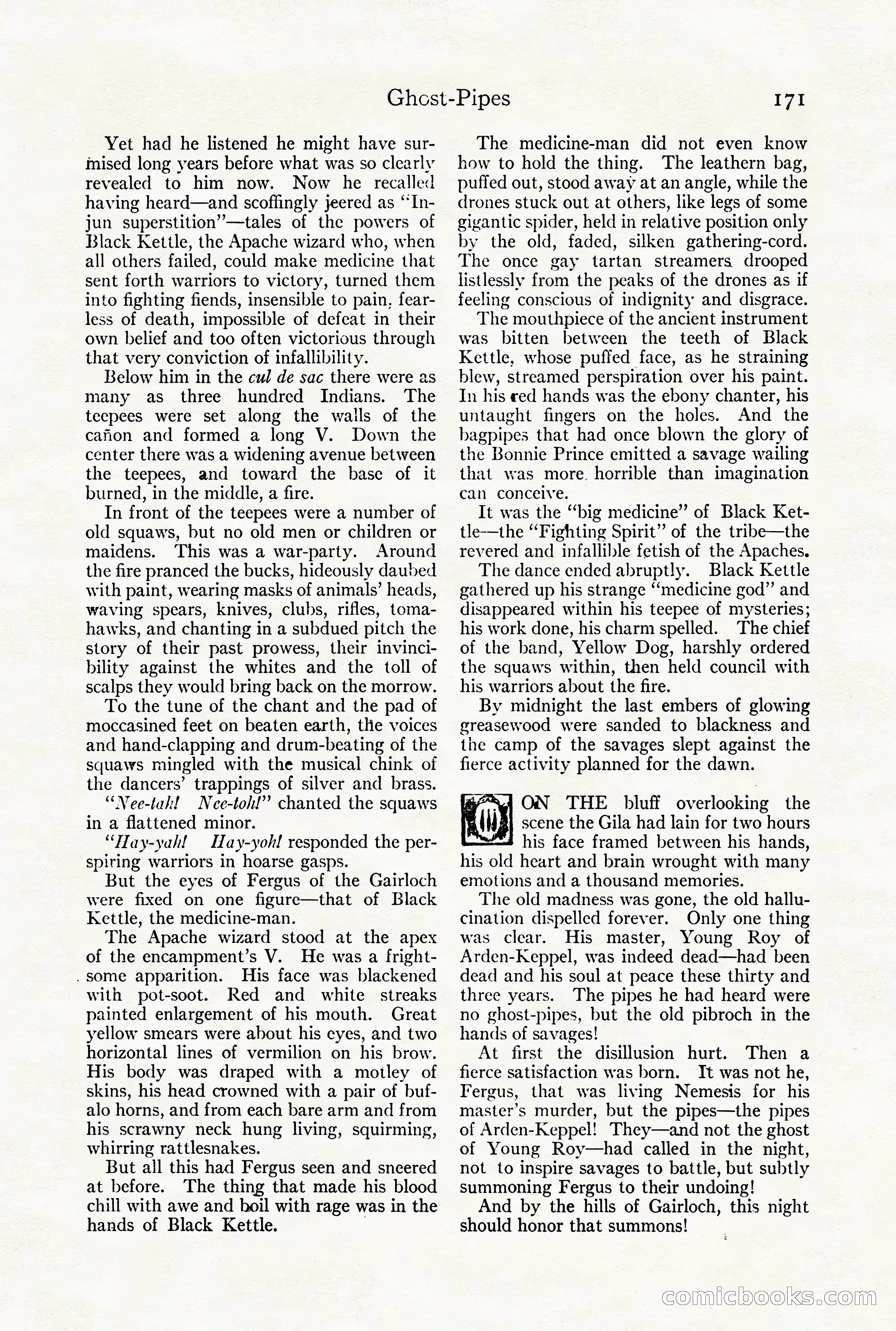 Adventure Magazine Cover, August 18, 1921 — page 177 of 200