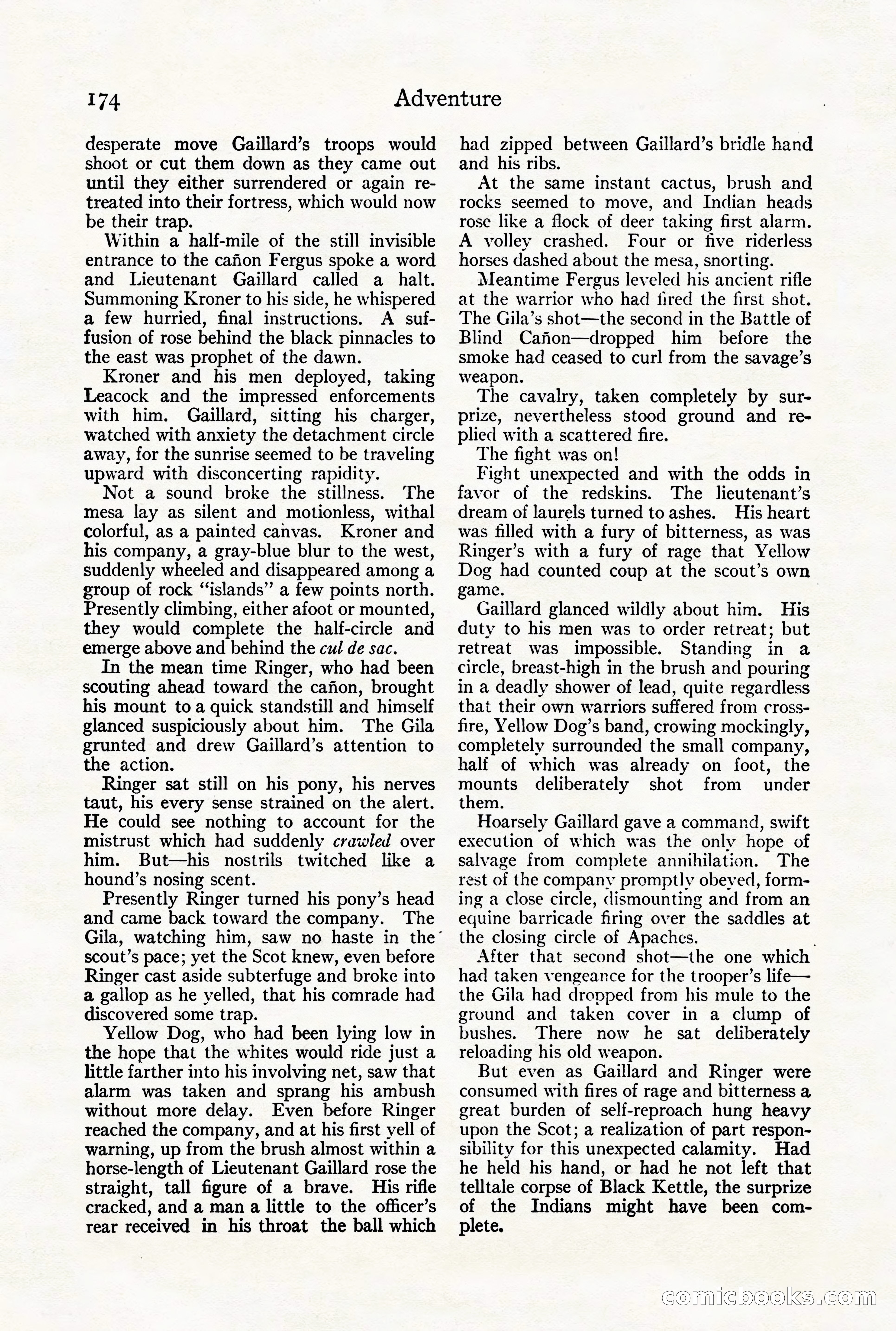 Adventure Magazine Cover, August 18, 1921 — page 180 of 200