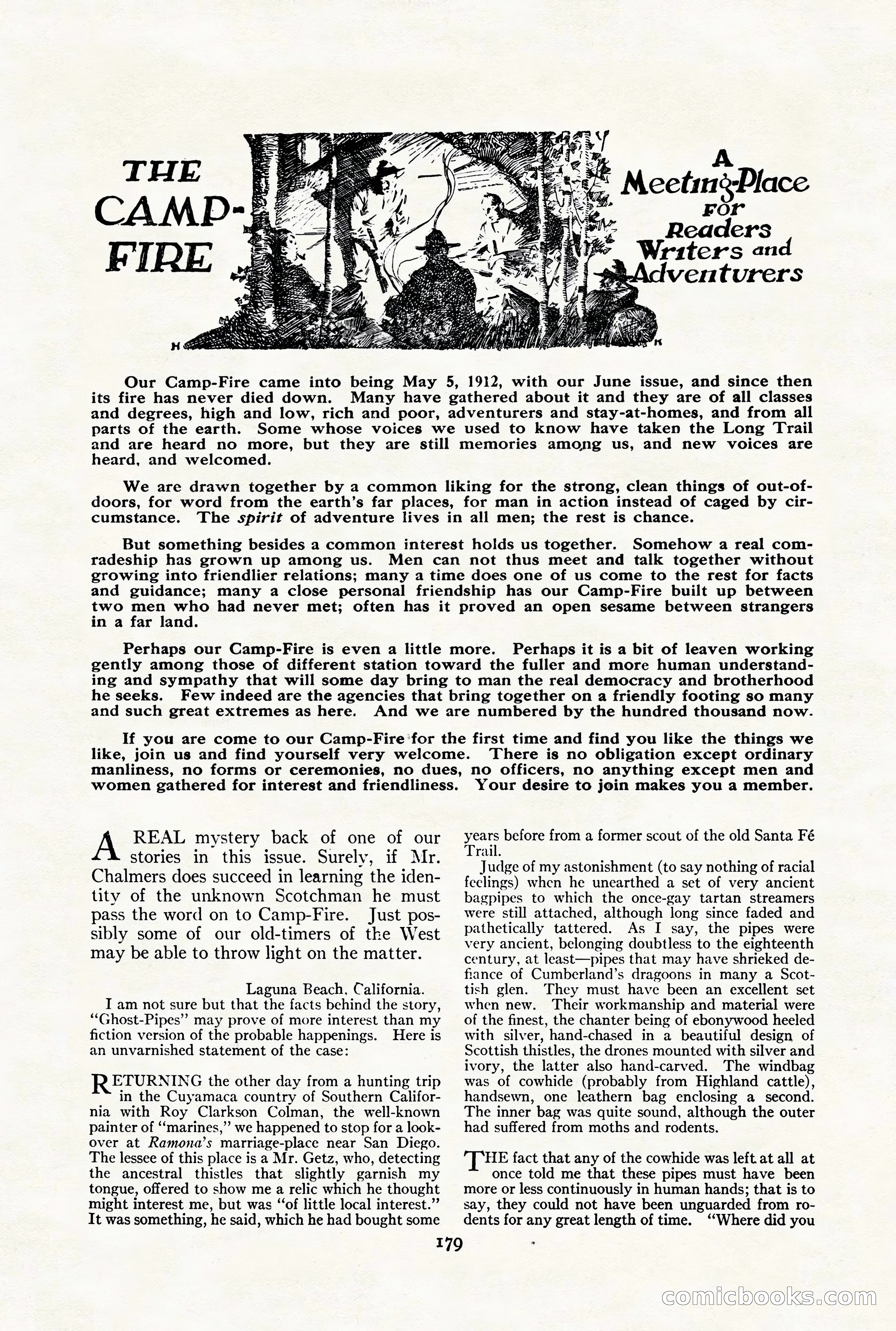 Adventure Magazine Cover, August 18, 1921 — page 185 of 200
