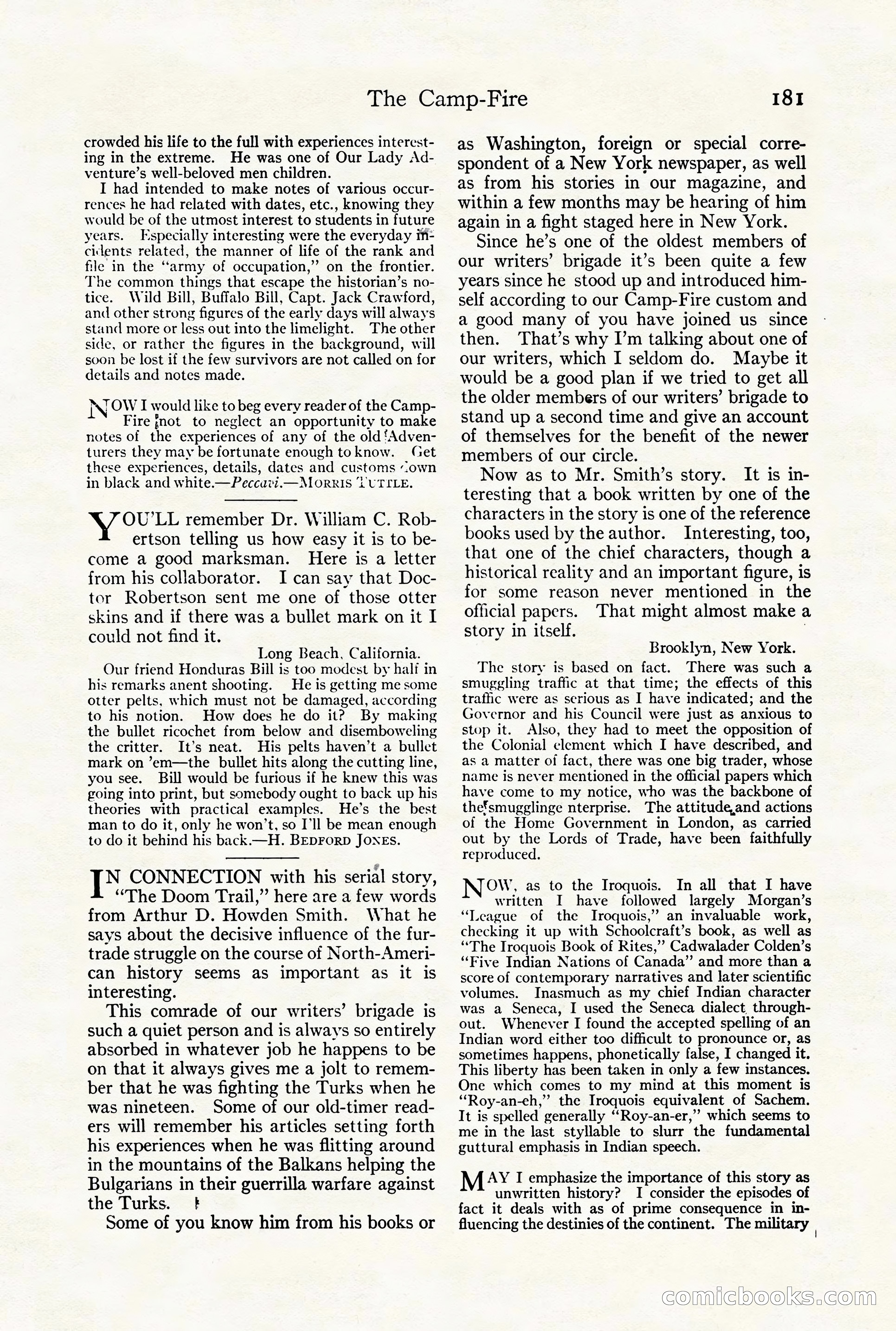 Adventure Magazine Cover, August 18, 1921 — page 187 of 200