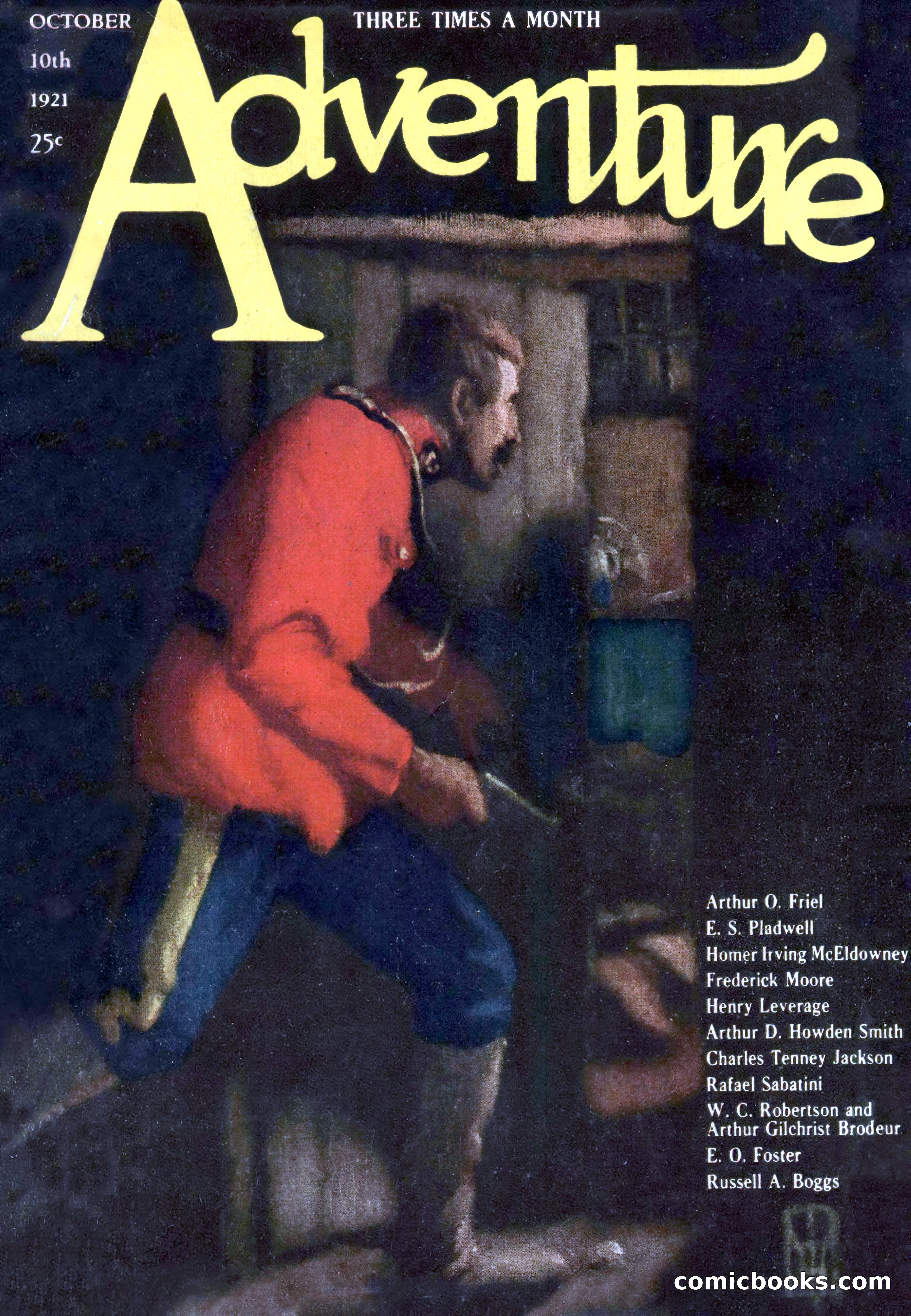 Adventure Magazine Cover, October 10, 1921