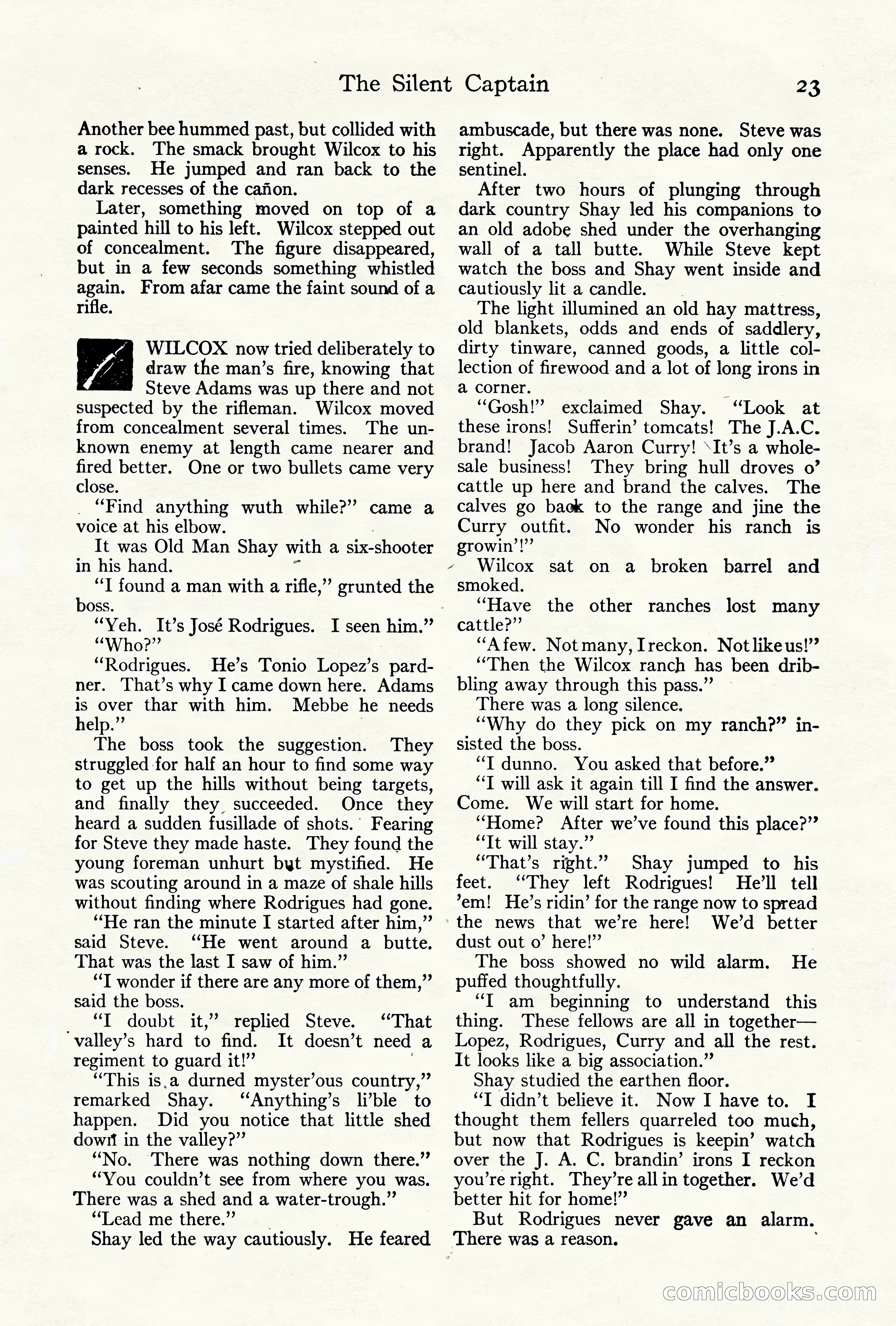 Adventure Magazine Cover, October 10, 1921 — page 33 of 204