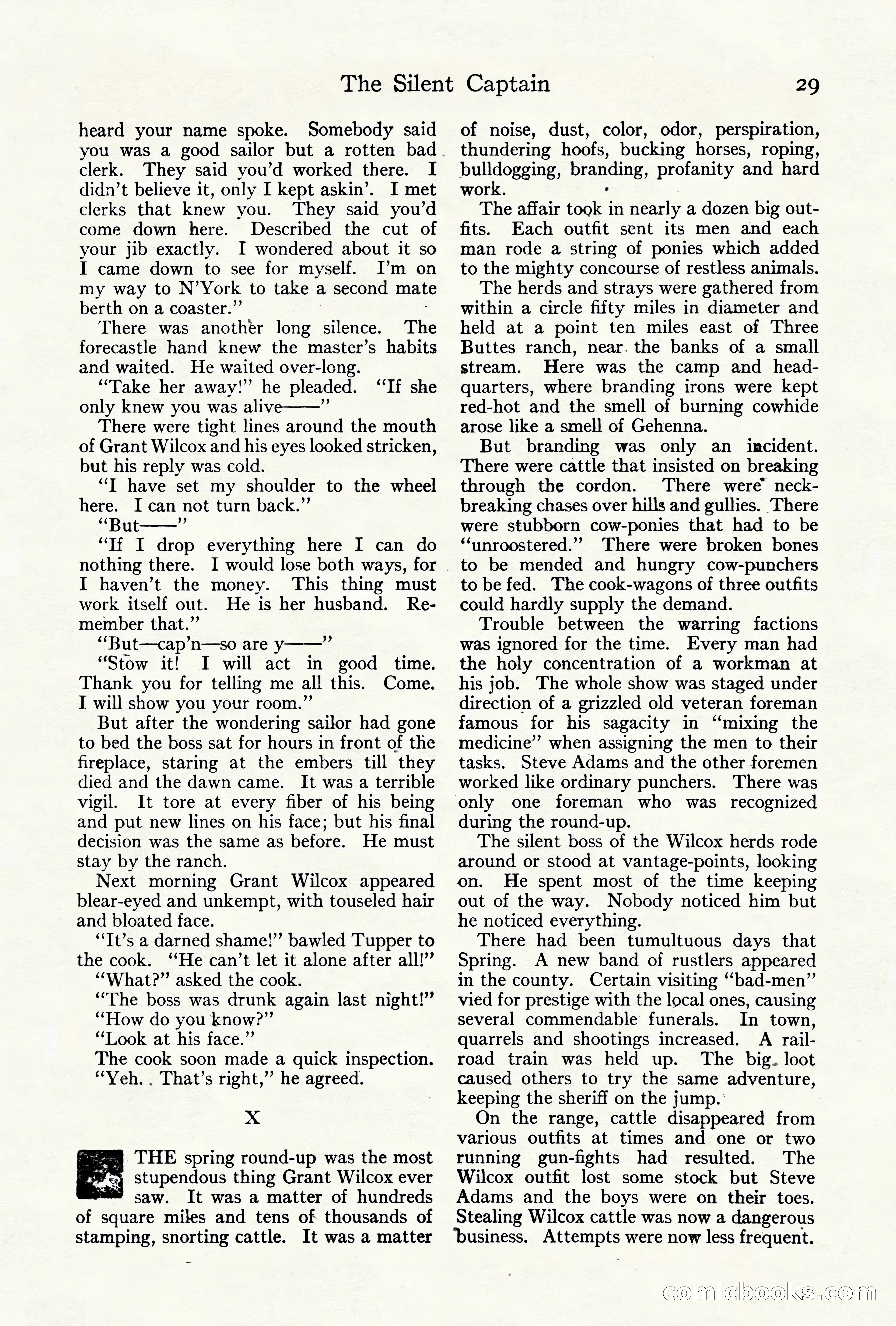 Adventure Magazine Cover, October 10, 1921 — page 39 of 204