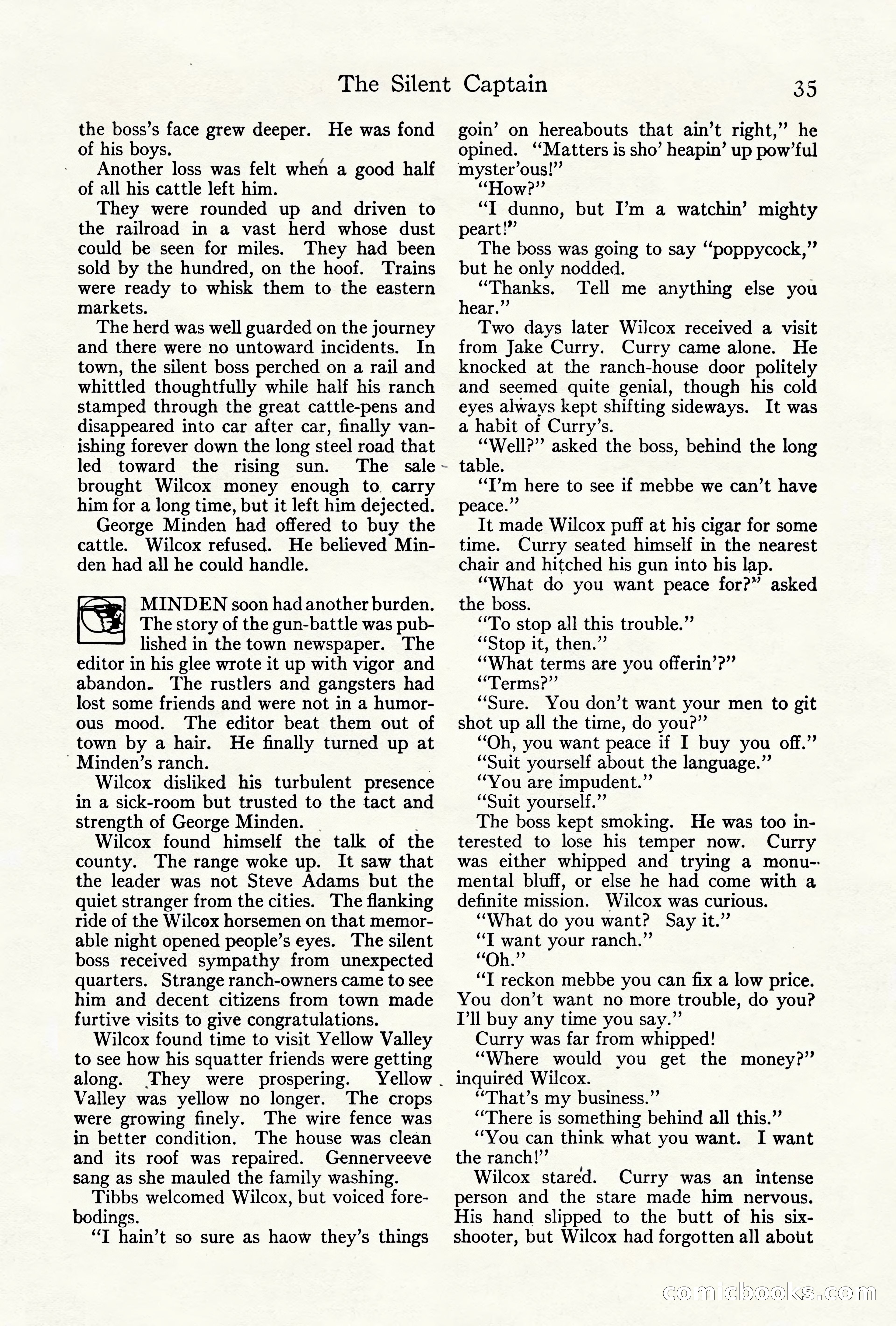 Adventure Magazine Cover, October 10, 1921 — page 45 of 204