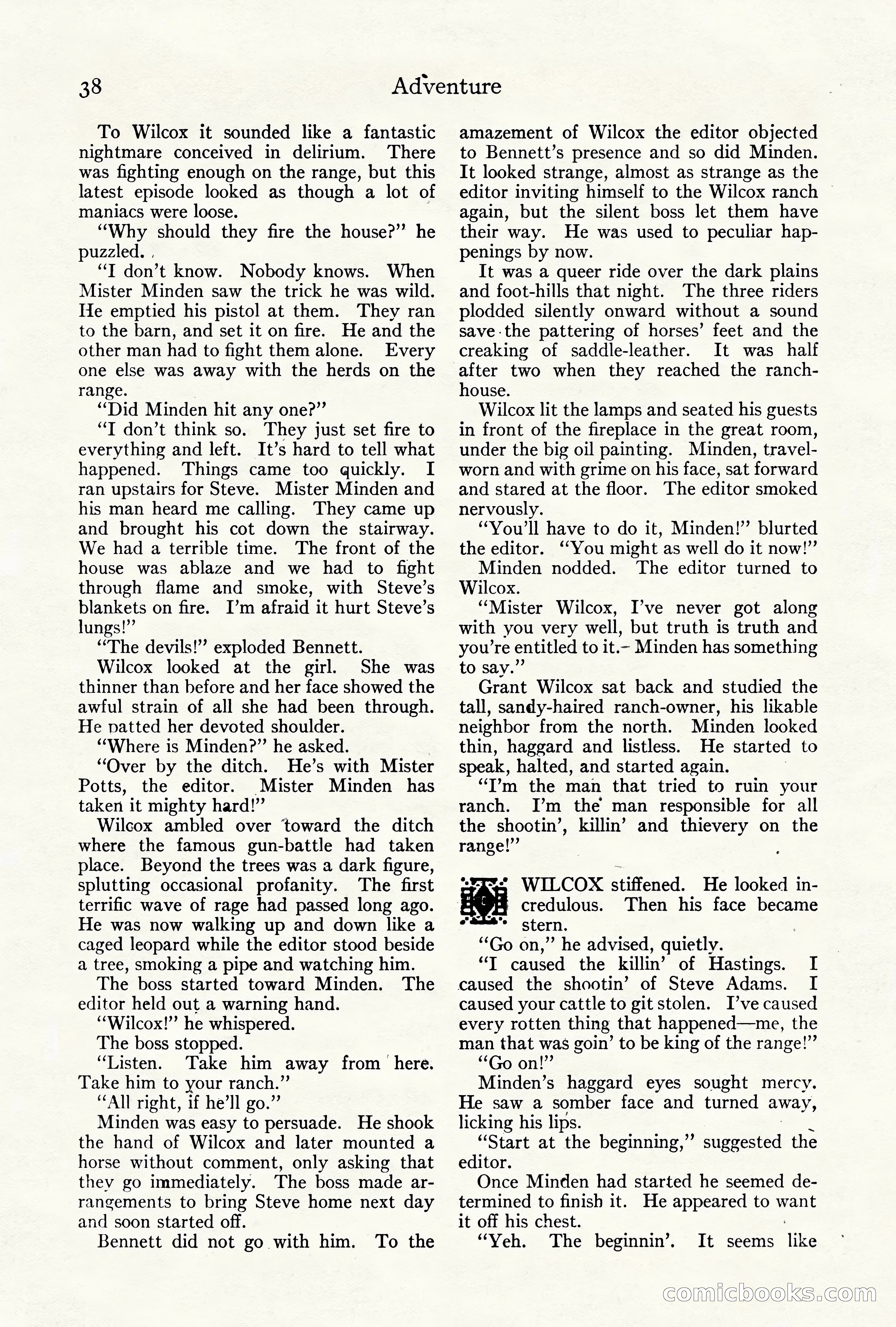 Adventure Magazine Cover, October 10, 1921 — page 48 of 204
