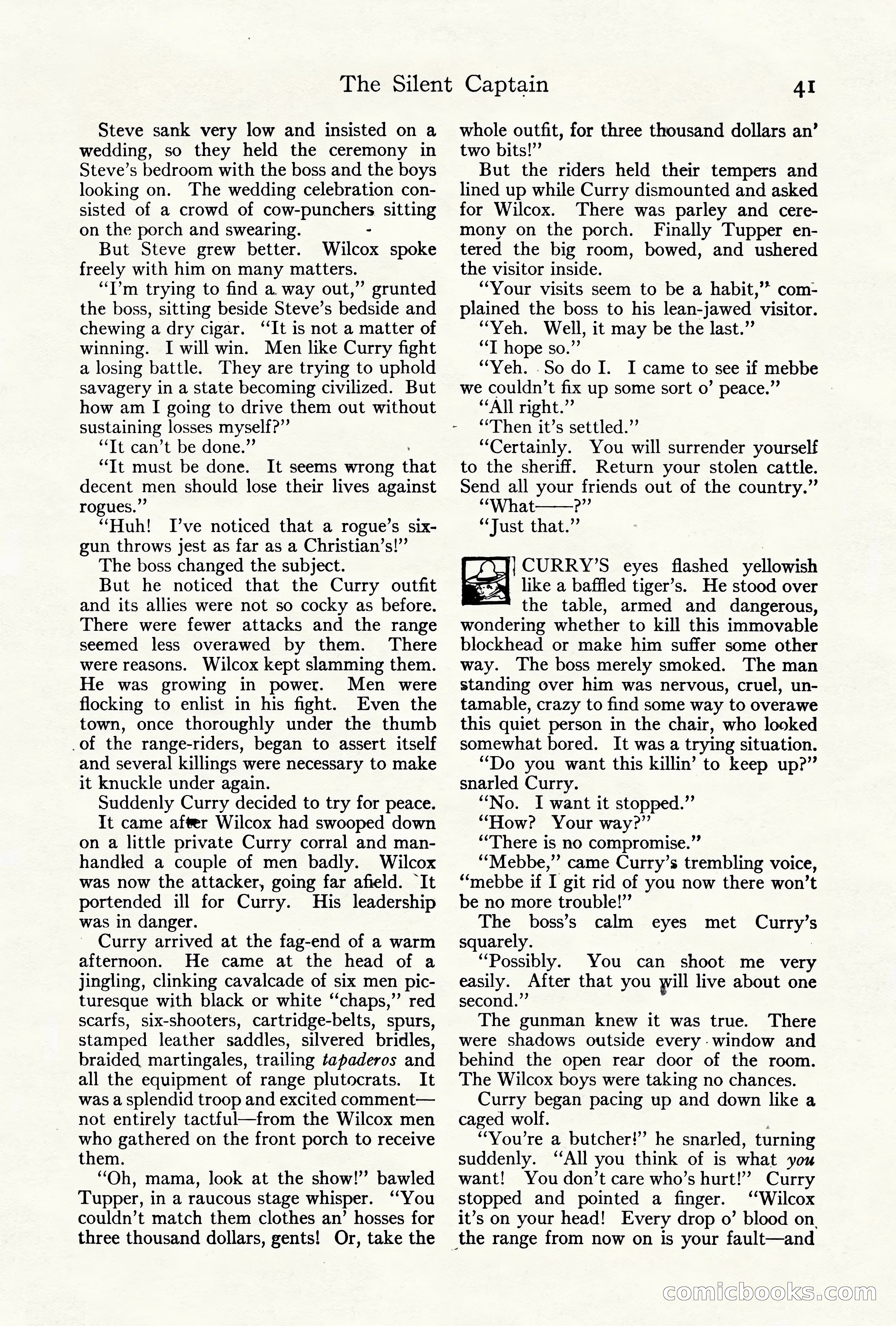 Adventure Magazine Cover, October 10, 1921 — page 51 of 204