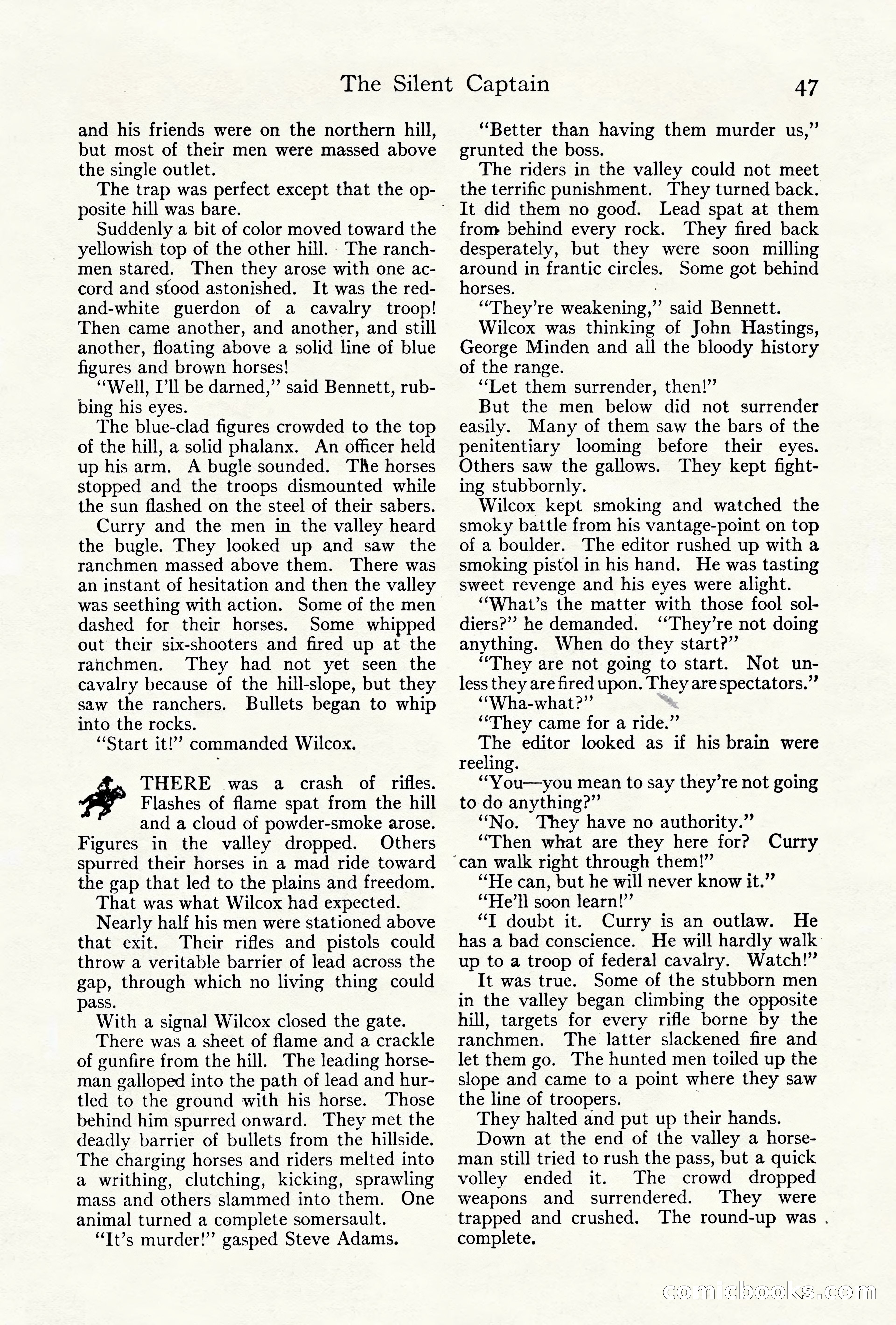 Adventure Magazine Cover, October 10, 1921 — page 57 of 204